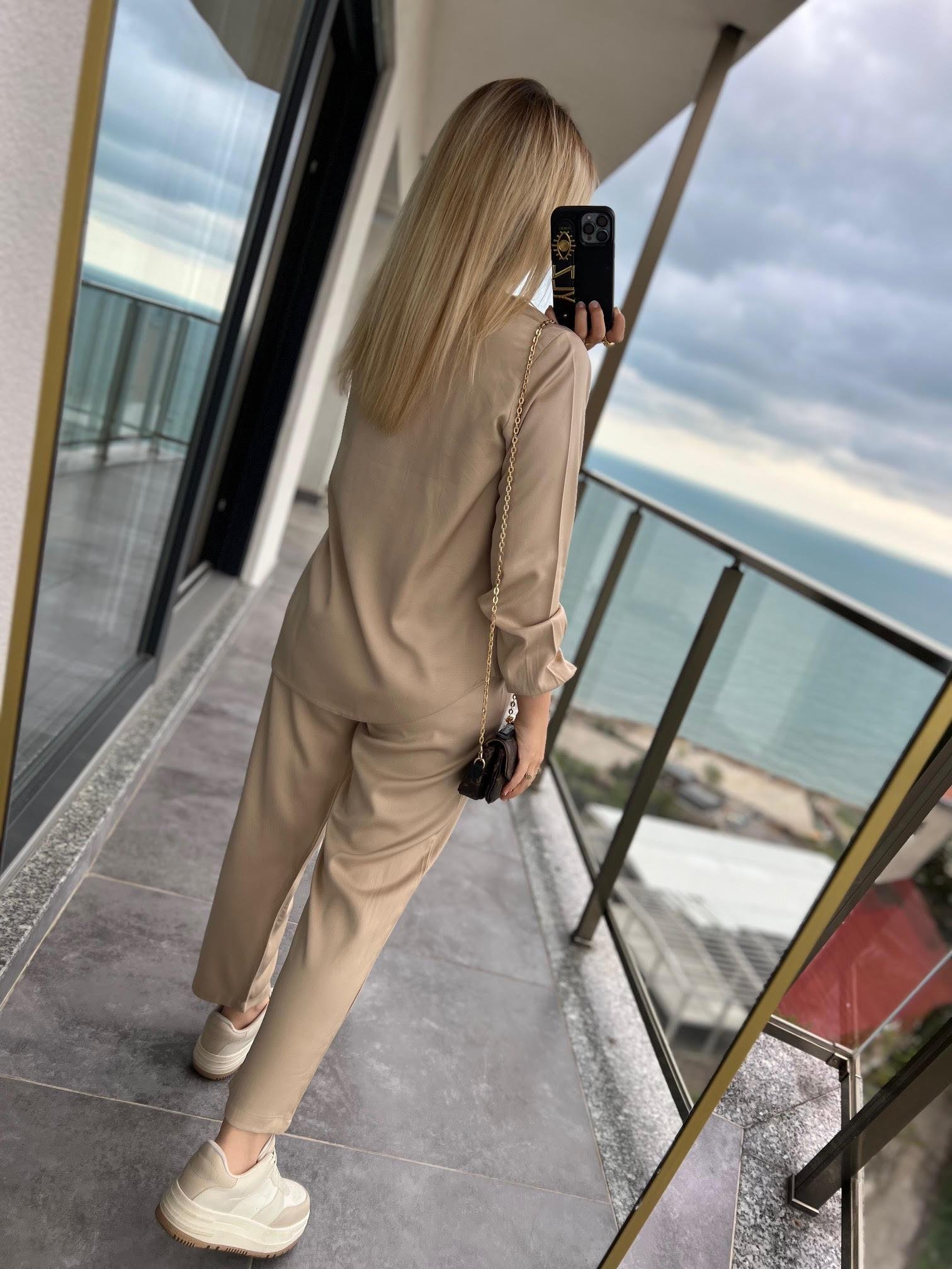 0331 PantolonluTakım BEJ