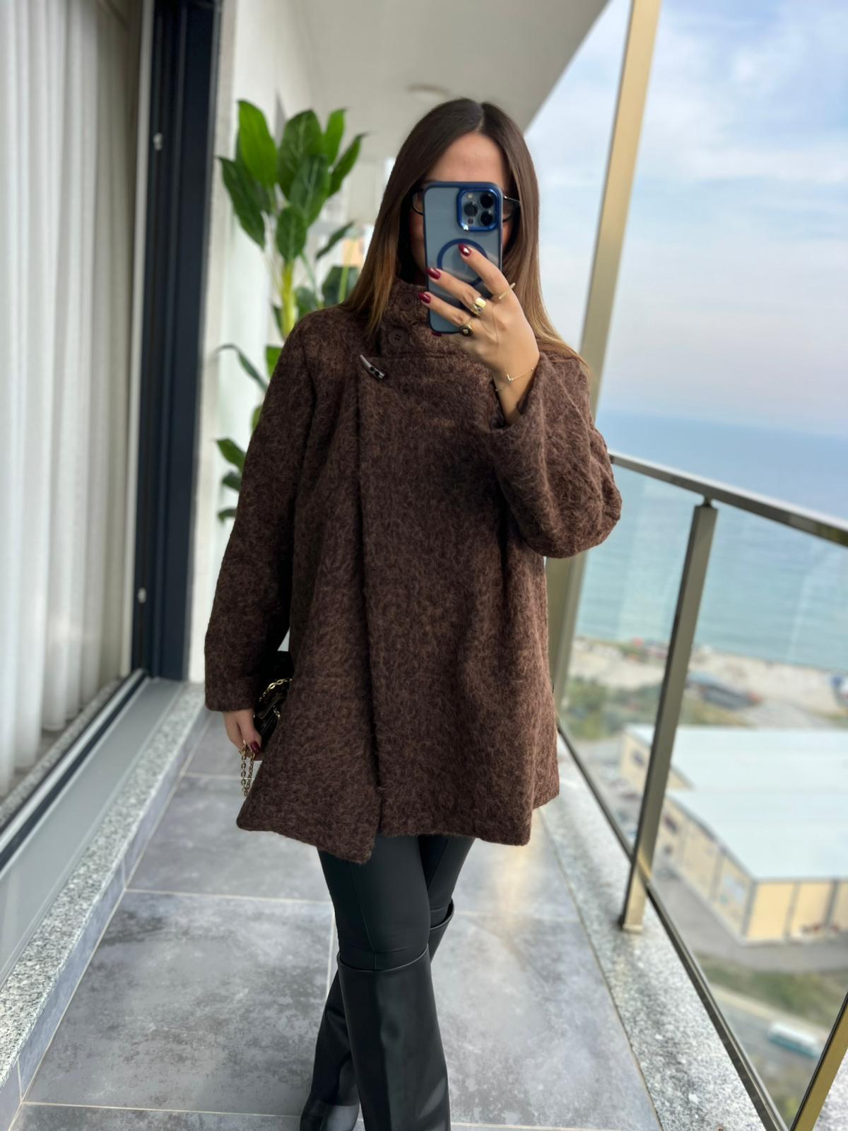 0675 Kuruvaze Kaşe Kaban KAHVE