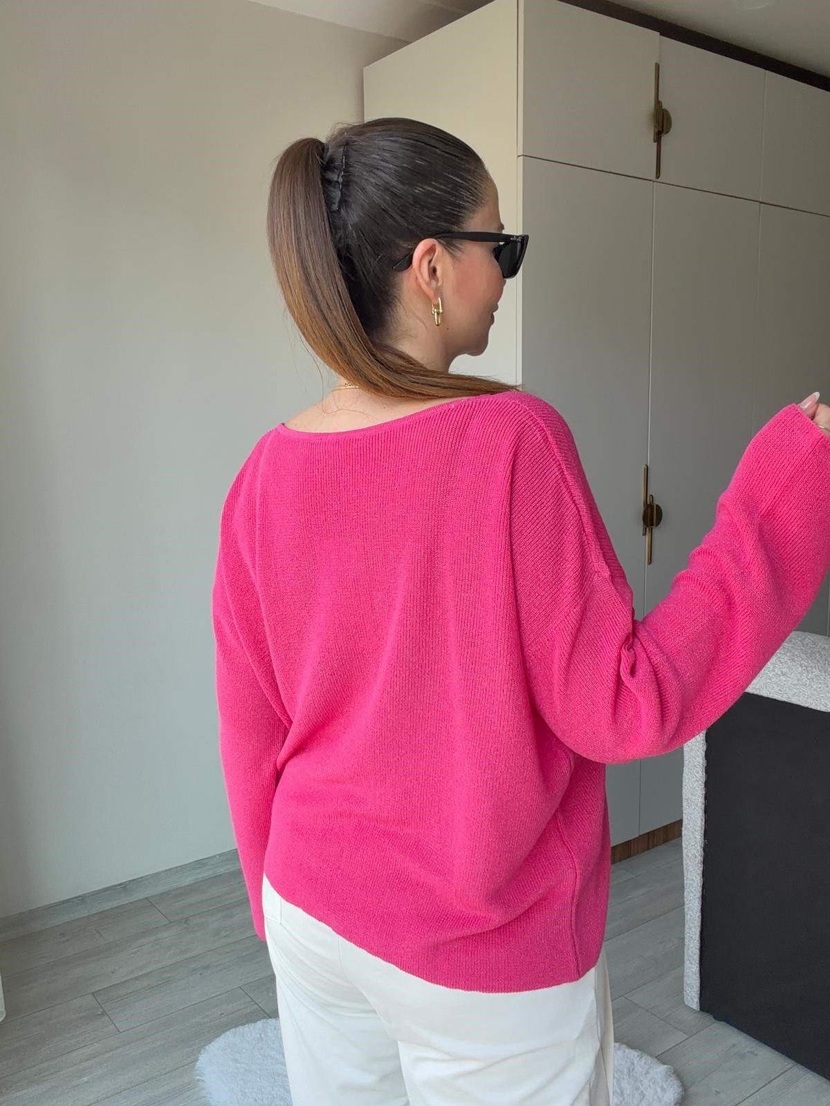 0869 V Yaka Dmkümlü Kazak PEMBE