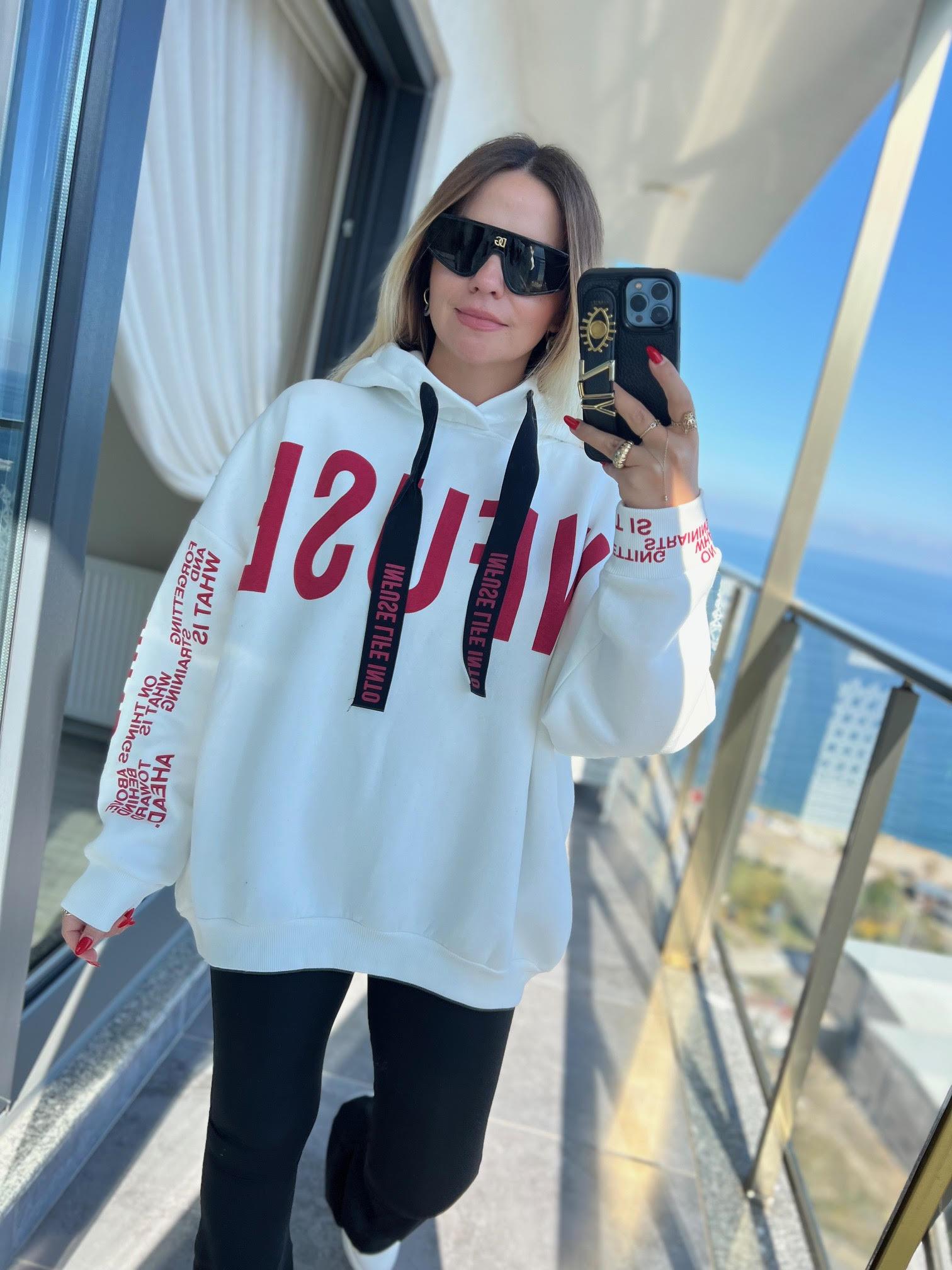10095 İçi Polar İpli Sweat EKRU