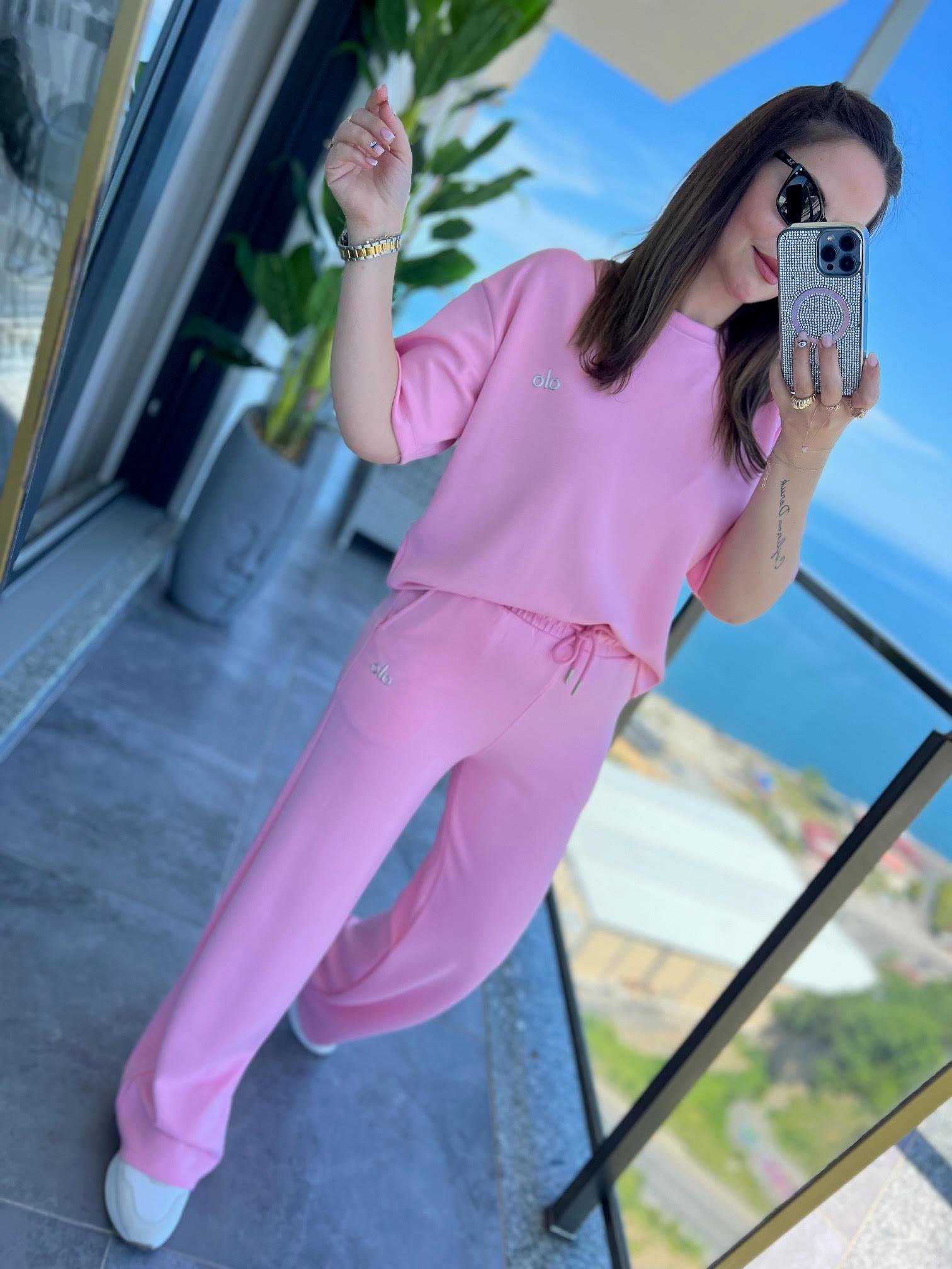 1018 Renkli Alo Takım PEMBE