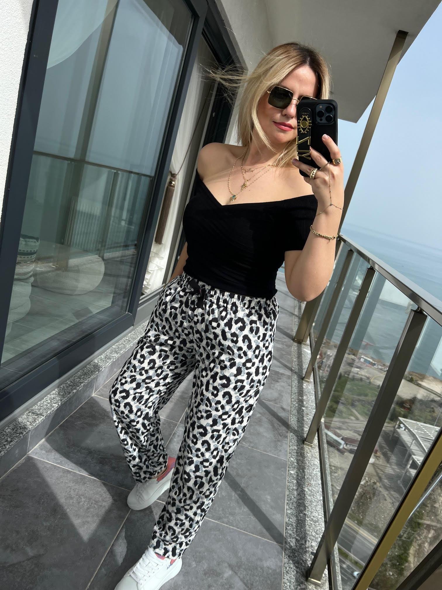 10528 Bardot Yaka Triko Top SİYAH