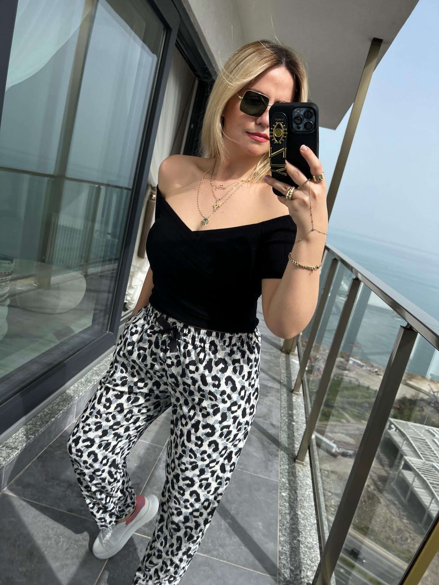 10528 Bardot Yaka Triko Top SİYAH