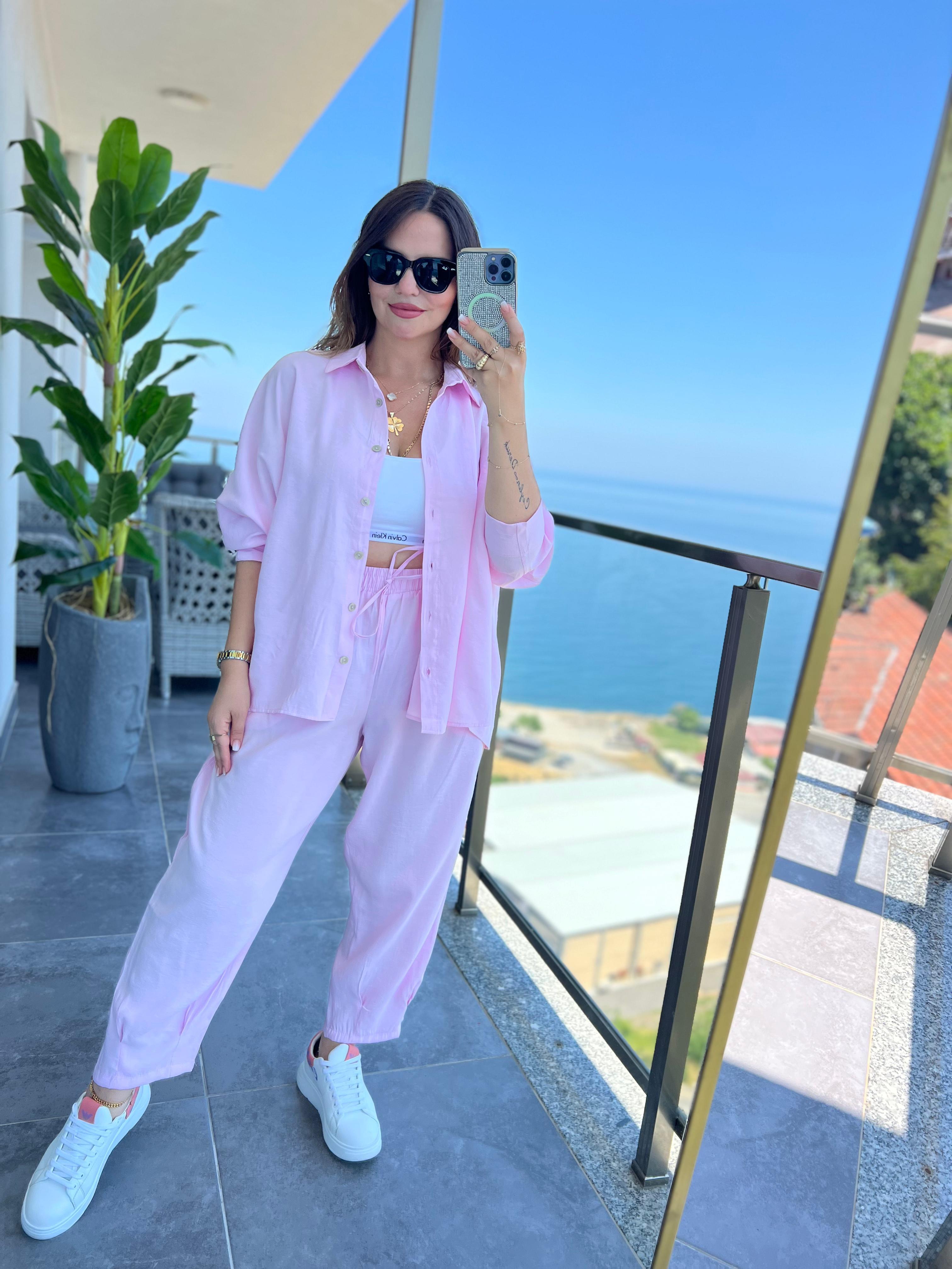 1190 Standart Beden Takım PEMBE