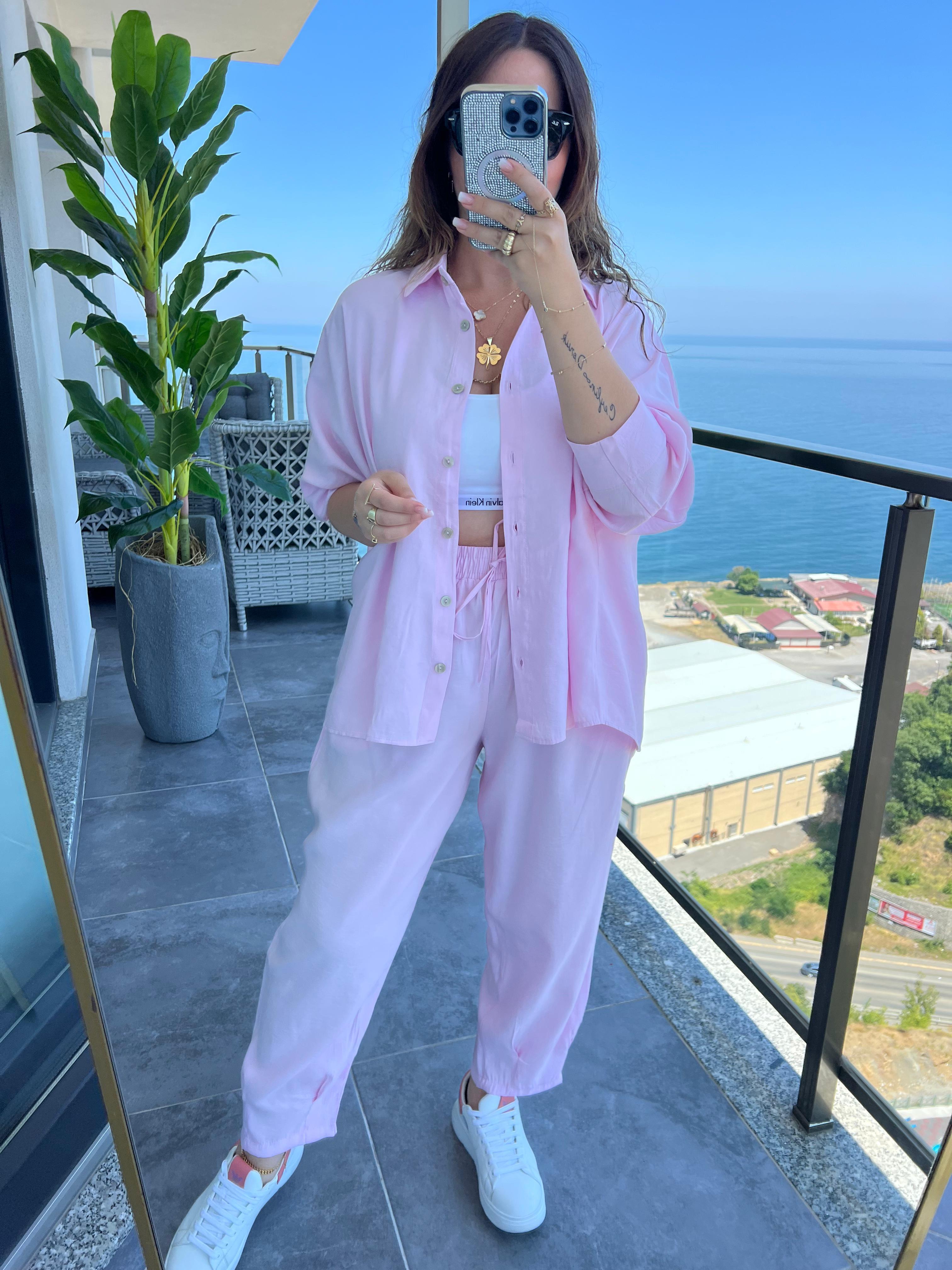 1190 Standart Beden Takım PEMBE