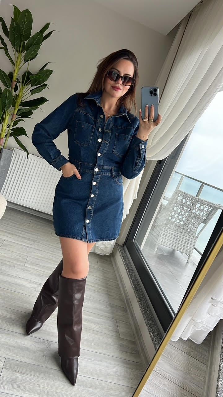 1206 Jean Elbise LACİVERT