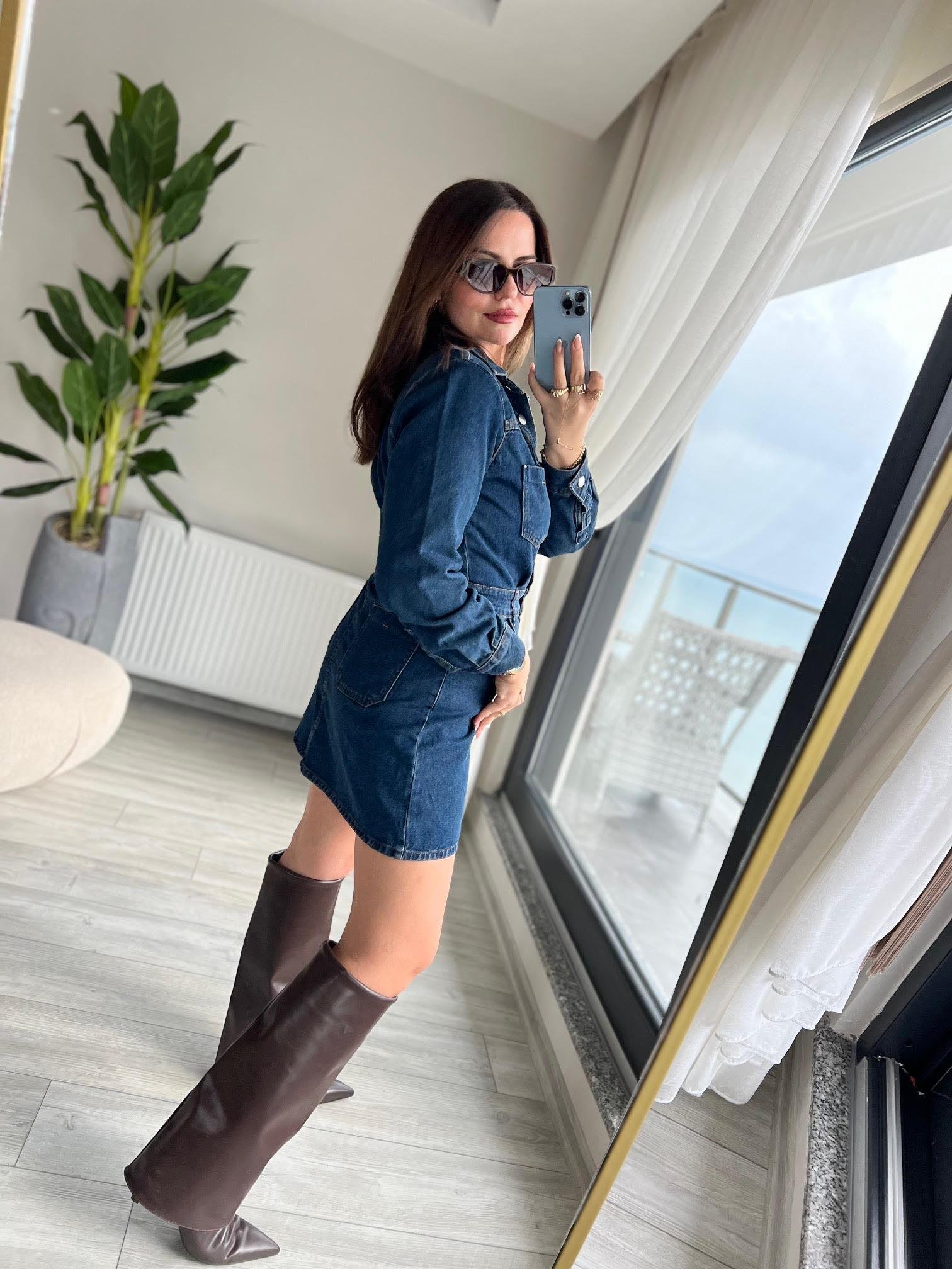 1206 Jean Elbise LACİVERT