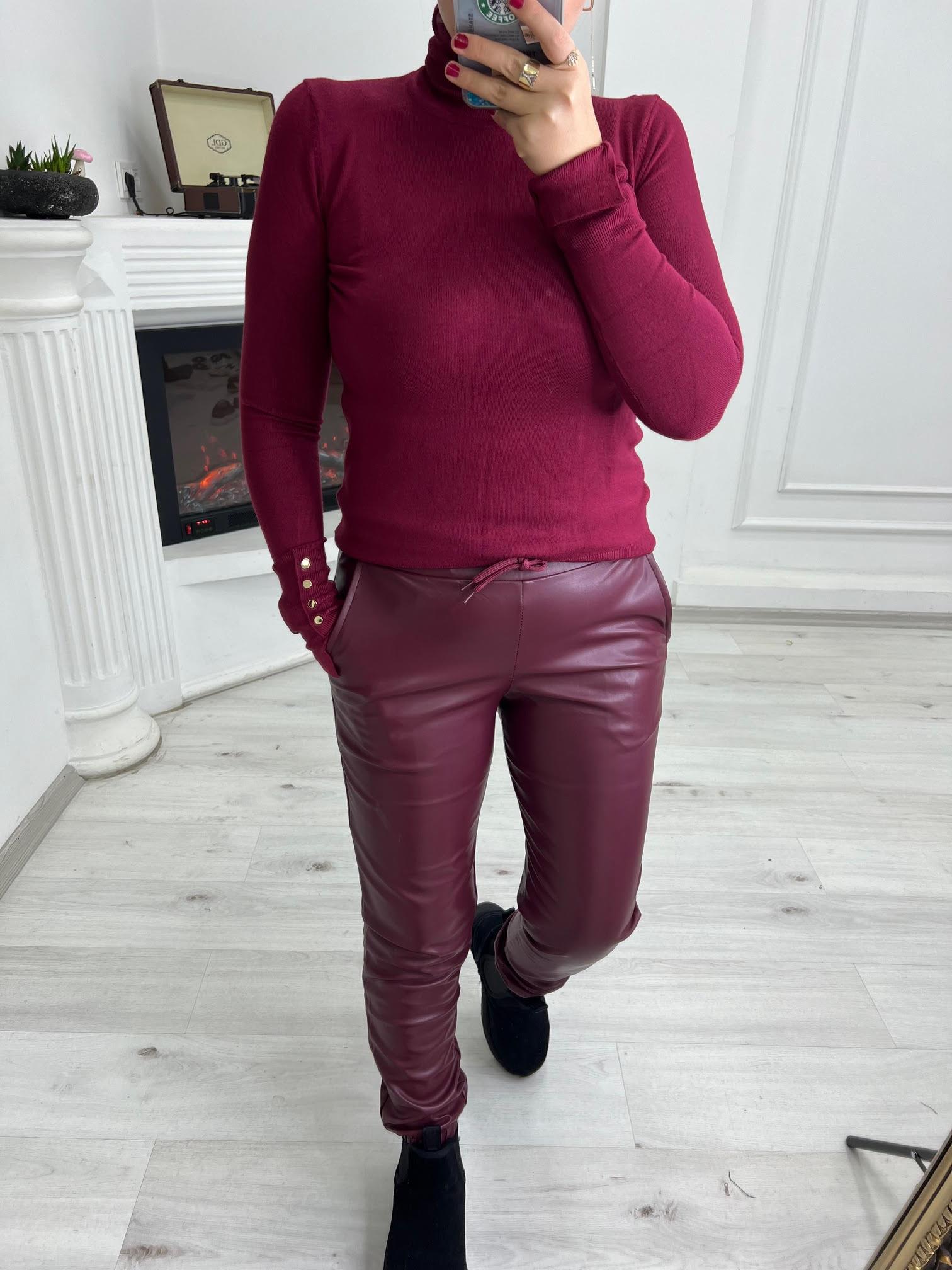 1268 Kolu Droplu Kazak BORDO