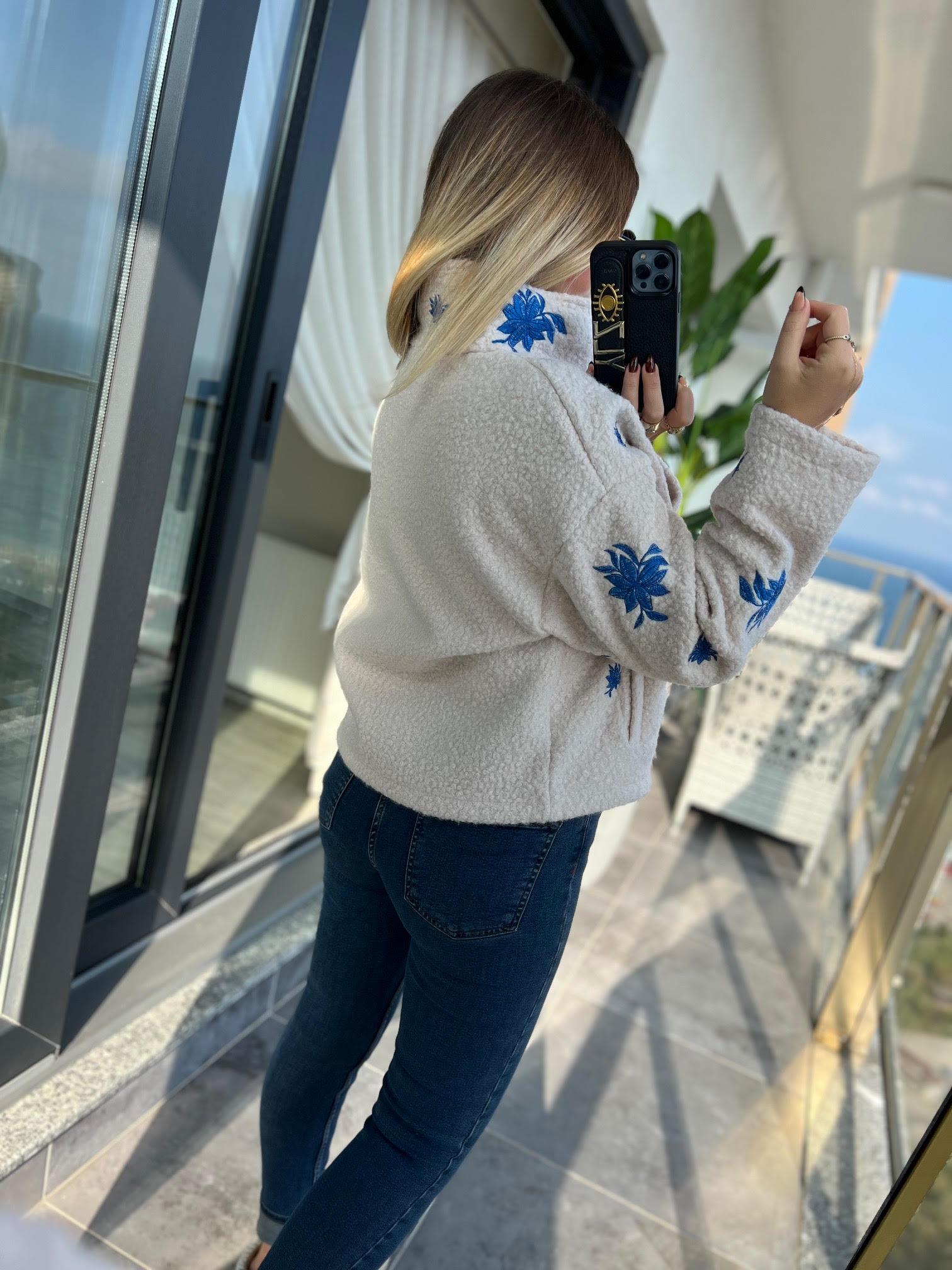 2374 Buklet Keçe Sweat BEJ