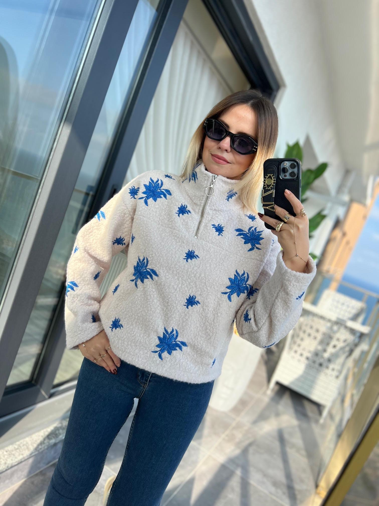 2374 Buklet Keçe Sweat BEJ