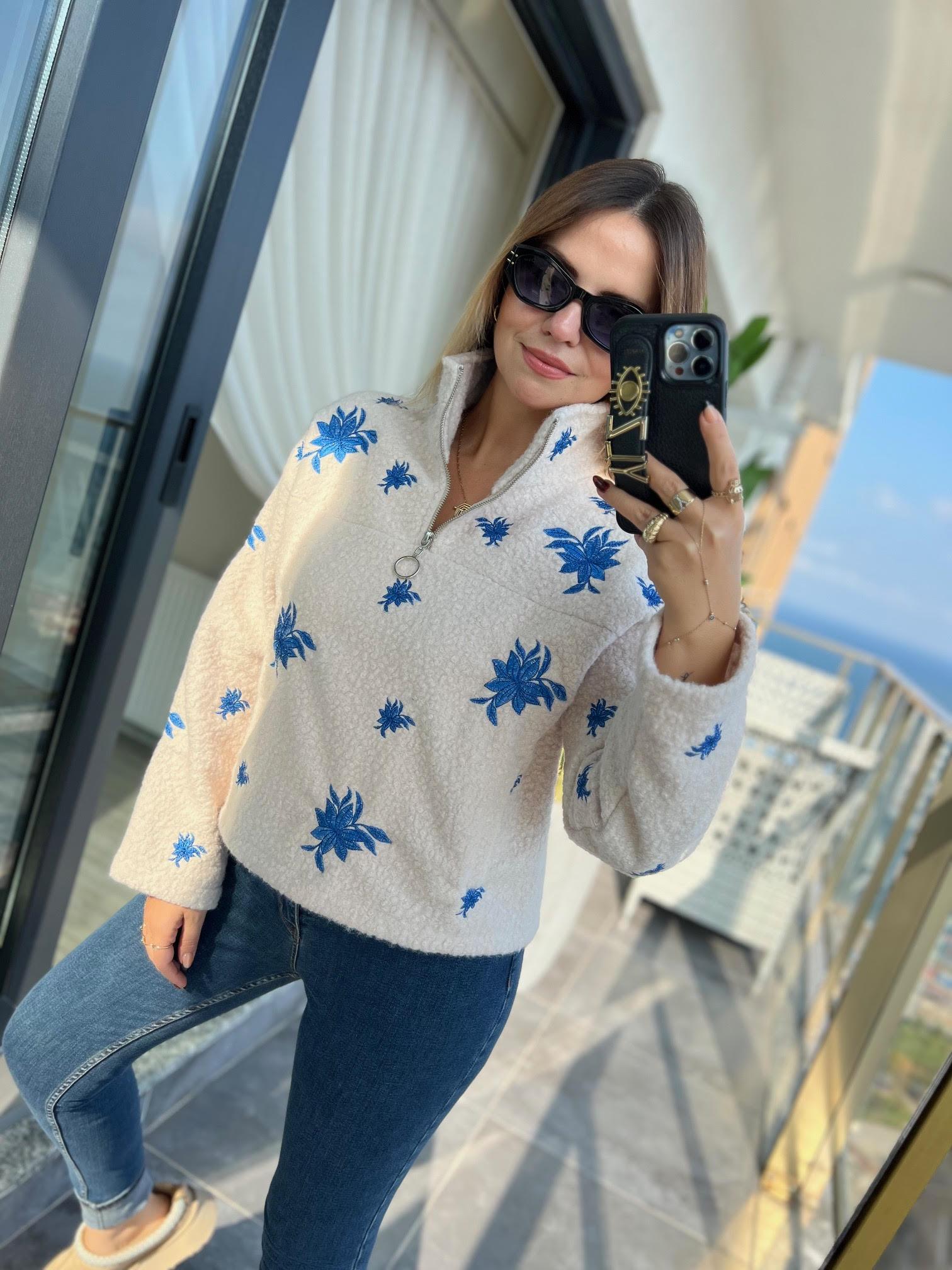 2374 Buklet Keçe Sweat BEJ