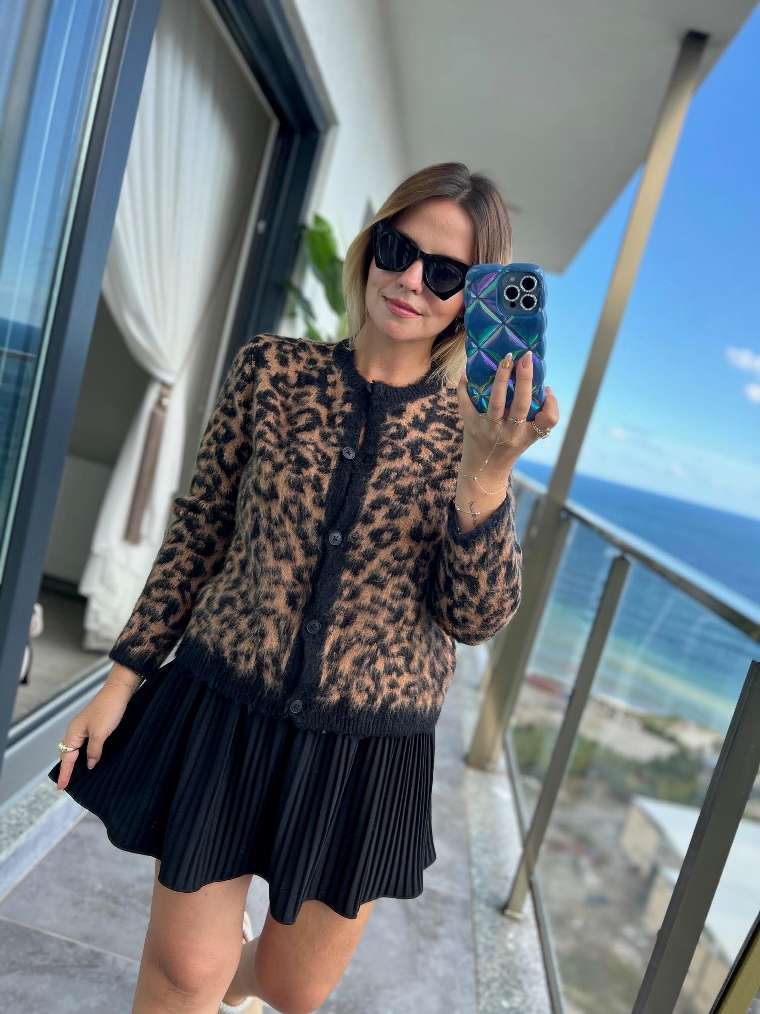 241070 Leopar Yumoş Hırka LEOPAR