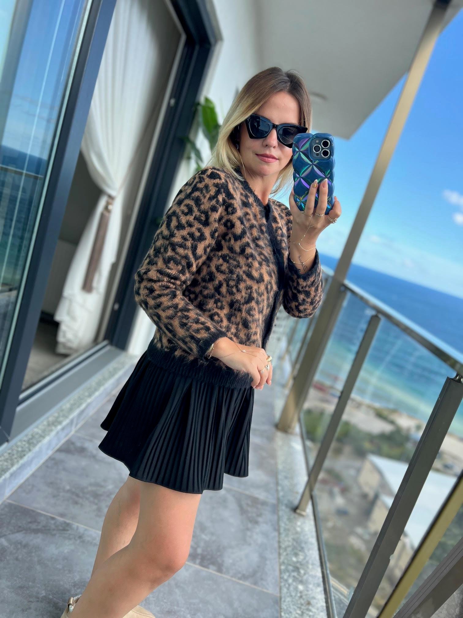 241070 Leopar Yumoş Hırka LEOPAR