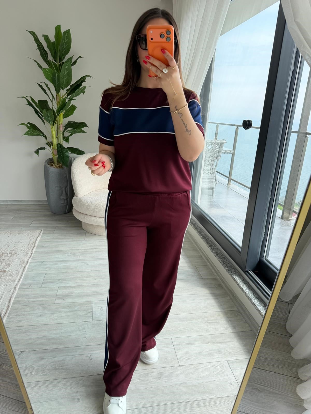 2412 Garnili Arabiye Takım BORDO
