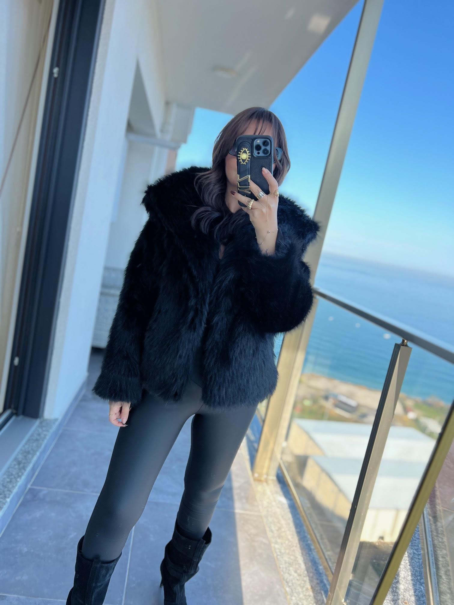 2429 Araboy Lolita Kürk SİYAH