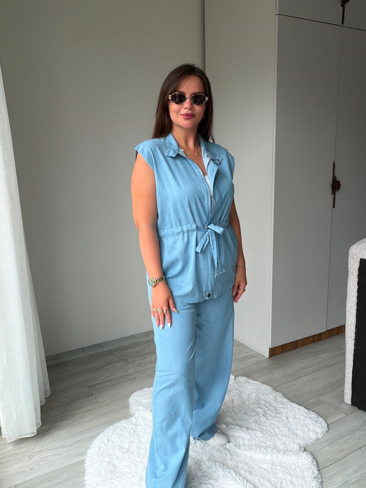 2454 Kot Yelekli Takım MAVİ