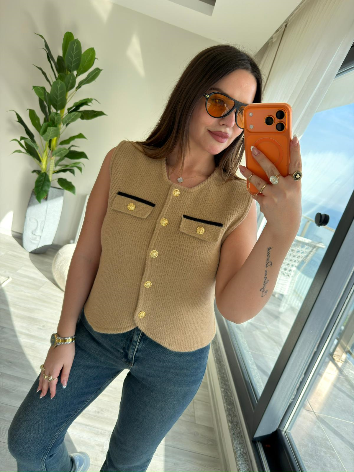 25432 Simli Yelek CAMEL