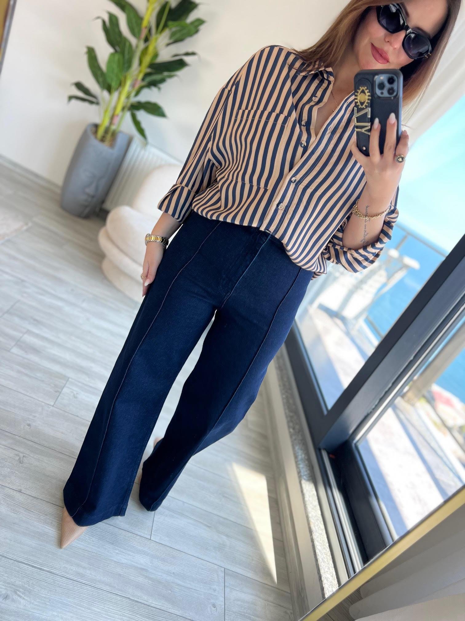25689 Nervürlü Jean LACİVERT