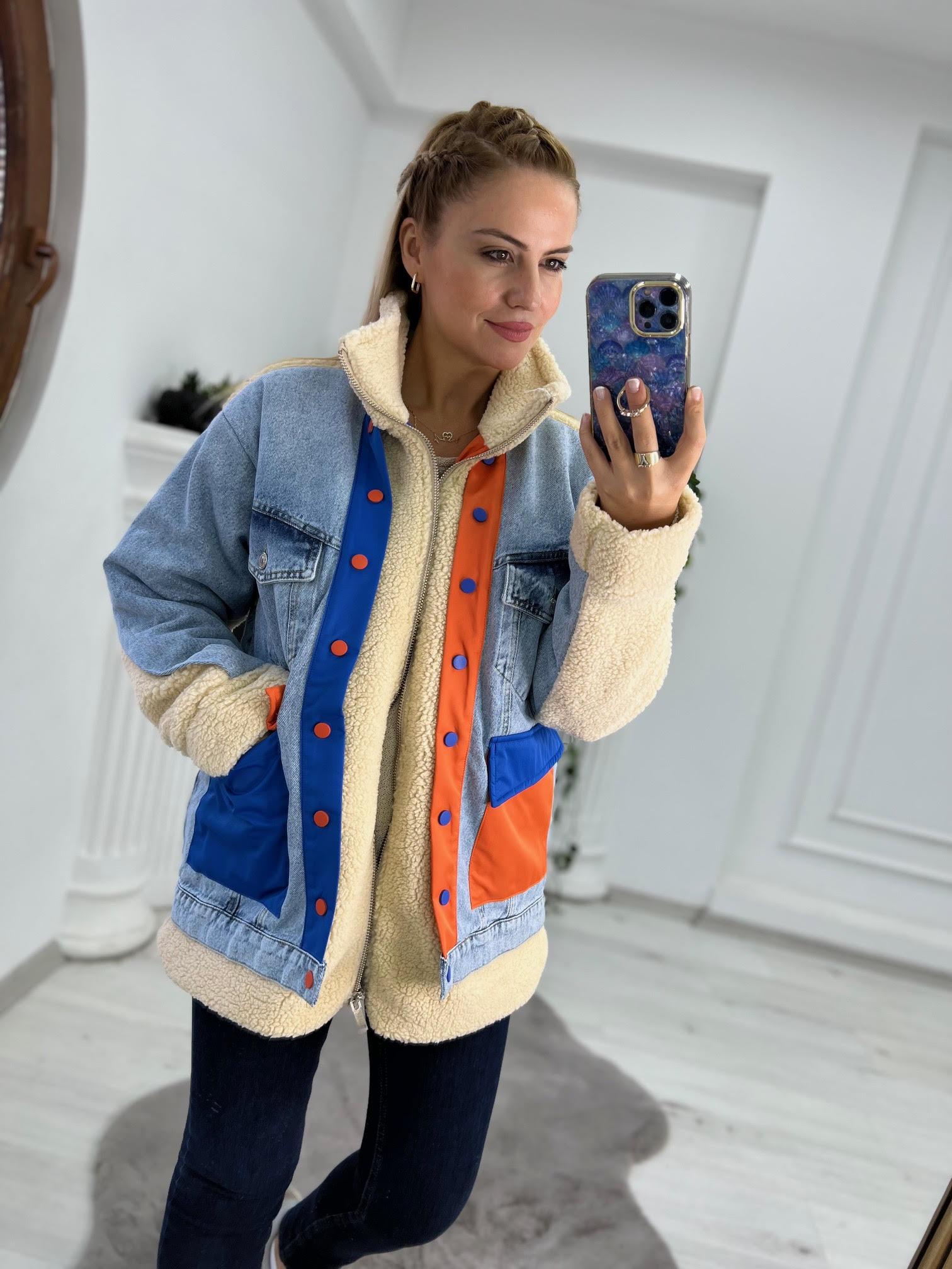 2580 Peluş Mont TURUNCU