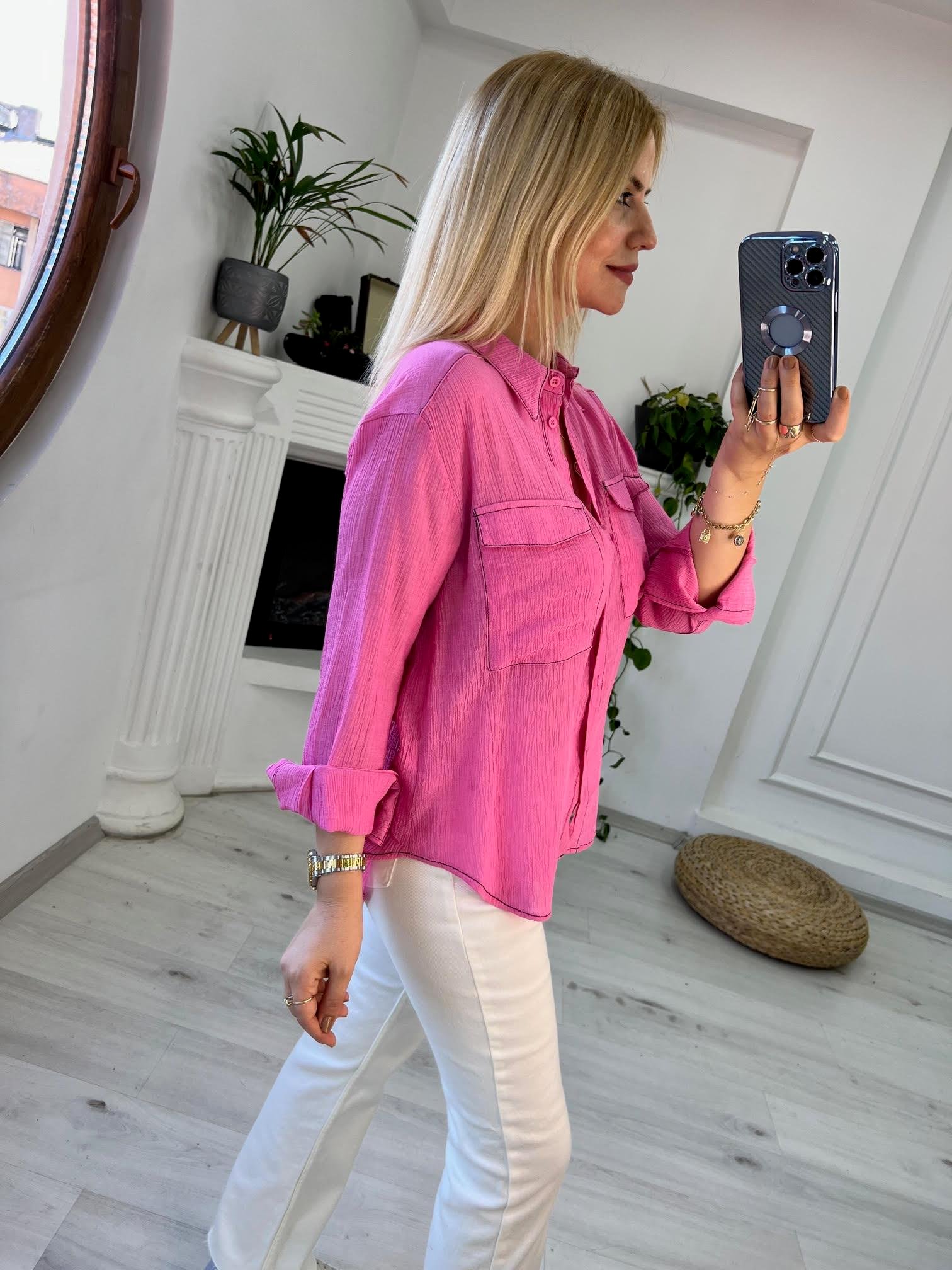 2729 Gömlek PEMBE