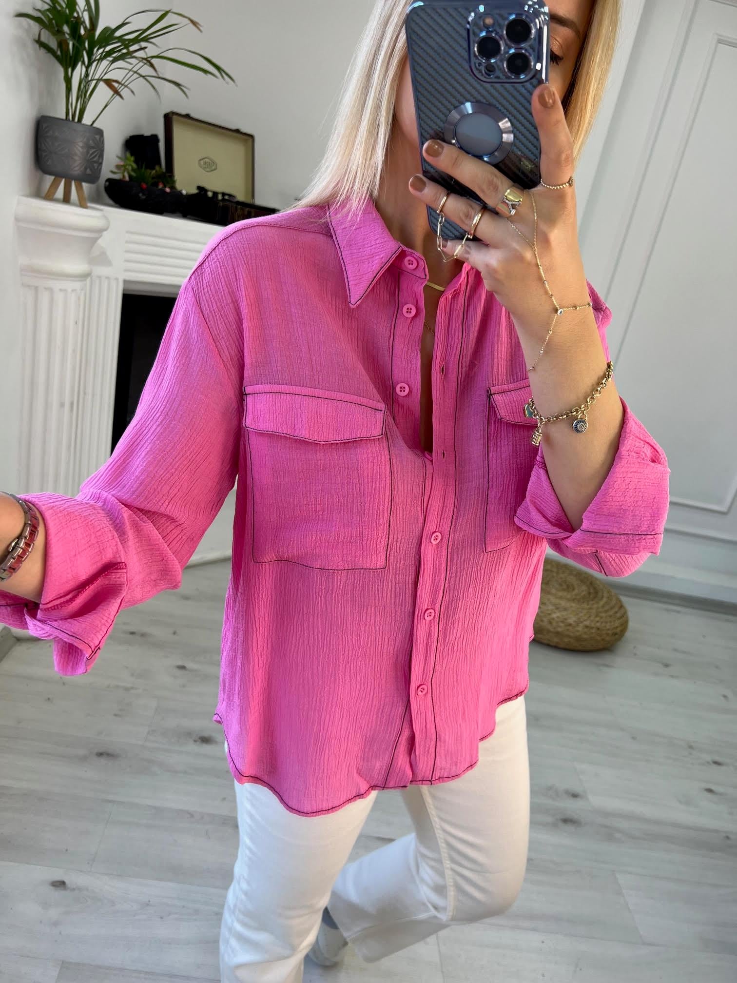2729 Gömlek PEMBE