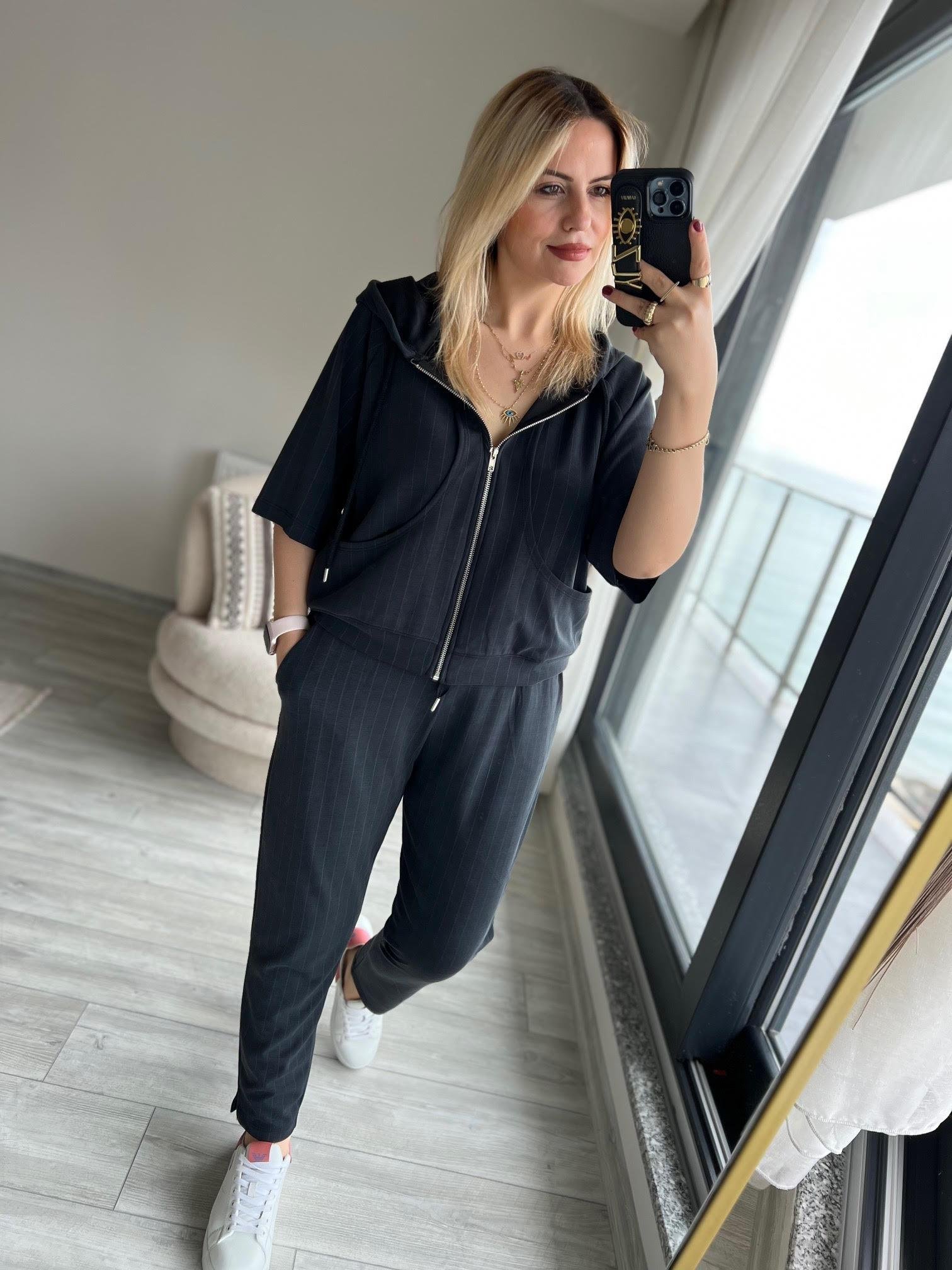 28462 Fermuarlı Sweat Tshirt
