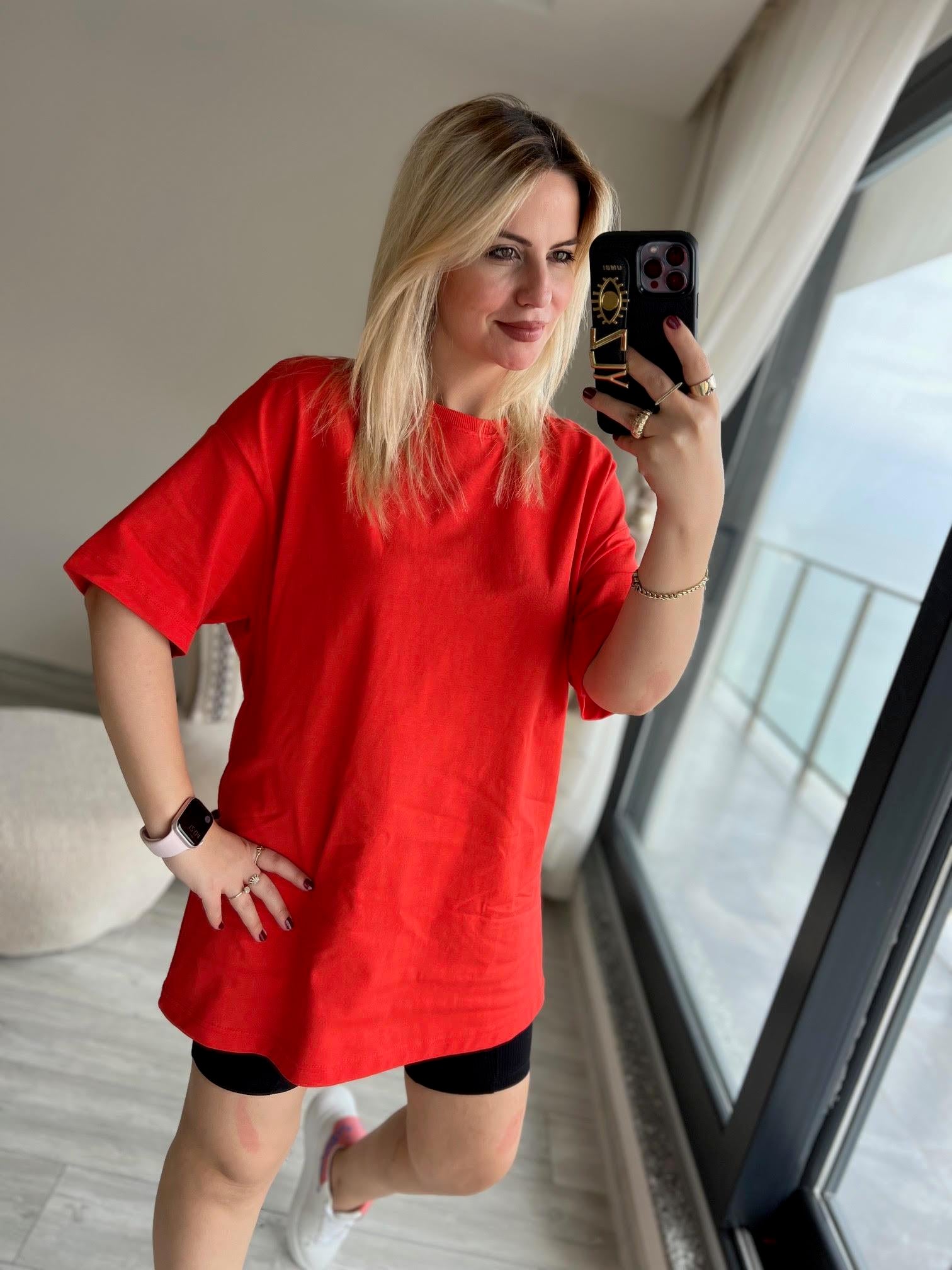 30310 Pamuklu Owersize Tshirt