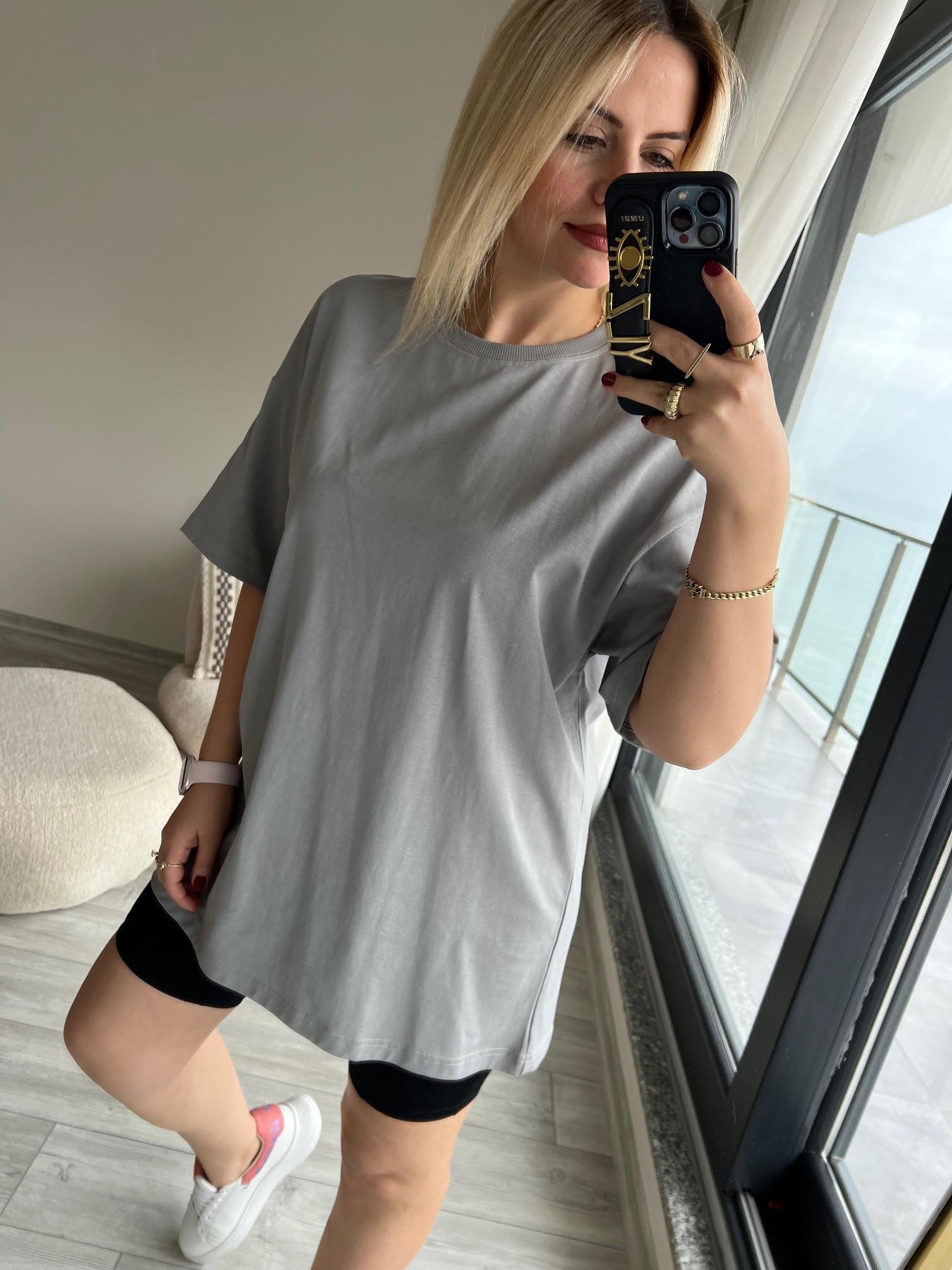 30310 Pamuklu Owersize Tshirt