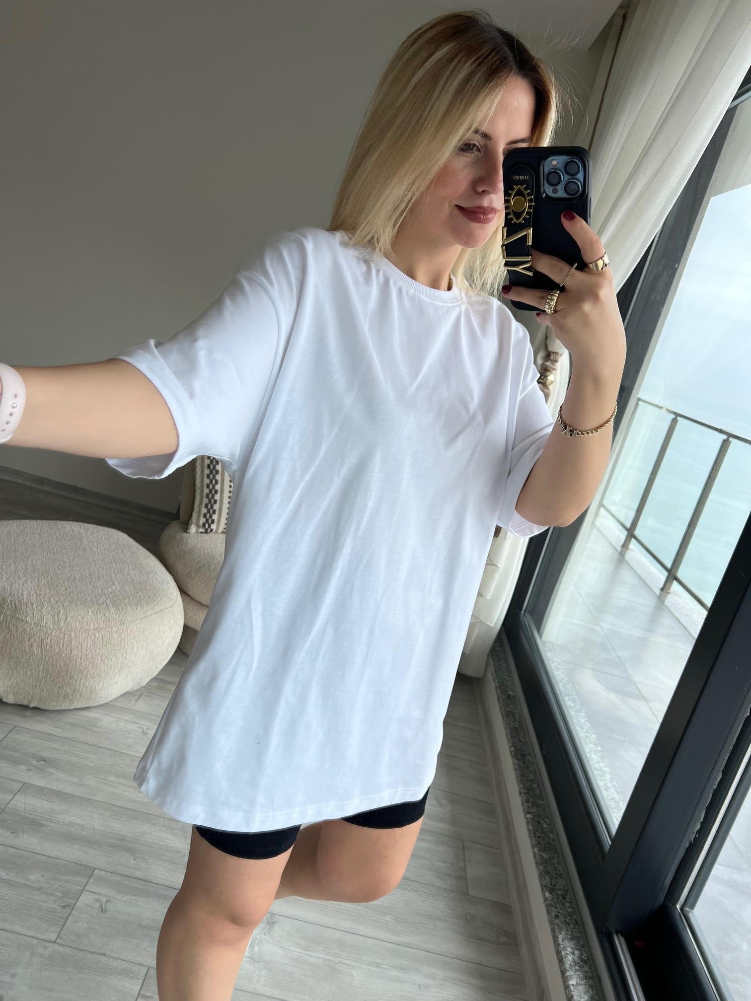 30310 Pamuklu Owersize Tshirt