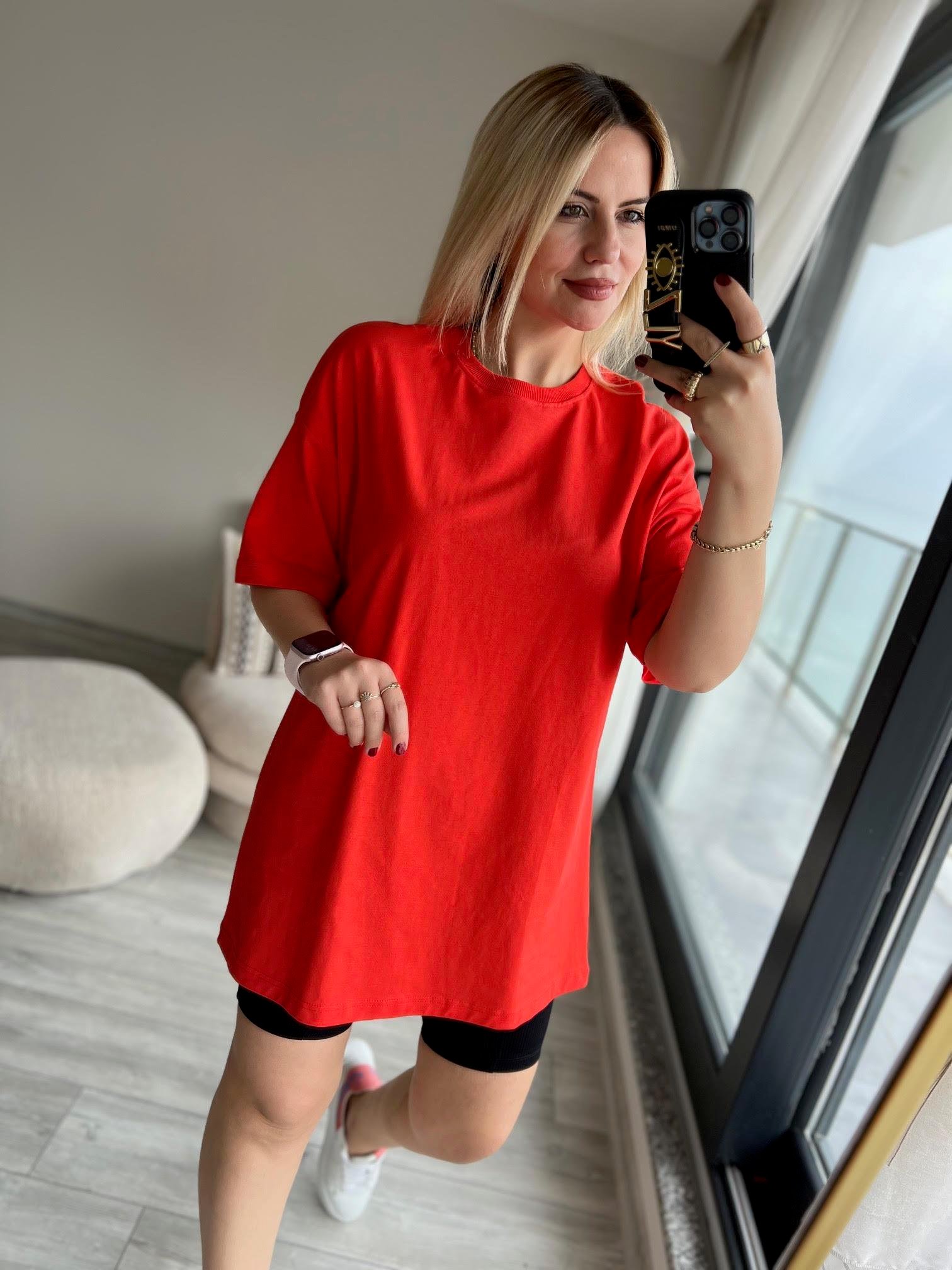 30310 Pamuklu Owersize Tshirt
