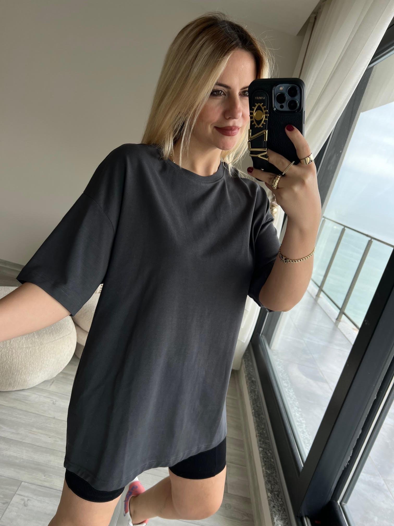 30310 Pamuklu Owersize Tshirt