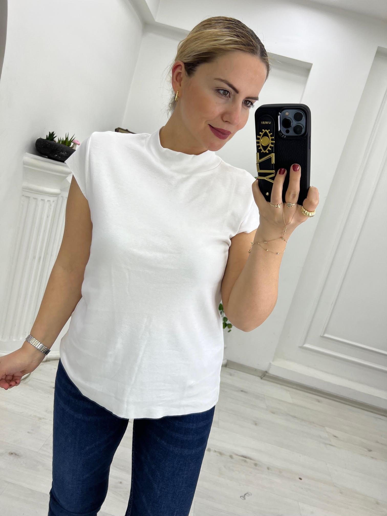 30581 Pamuklu Tshirt BEYAZ