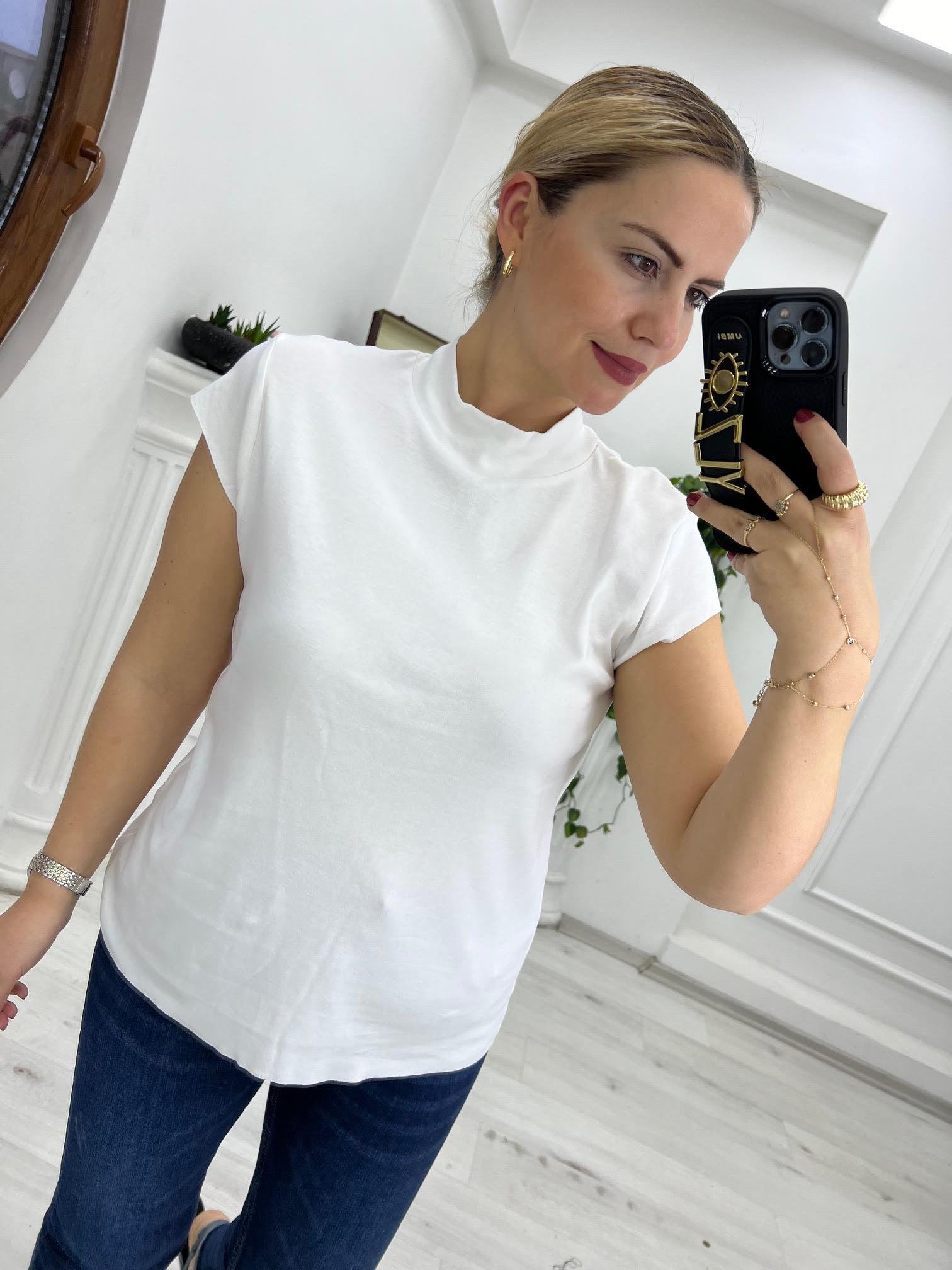 30581 Pamuklu Tshirt BEYAZ