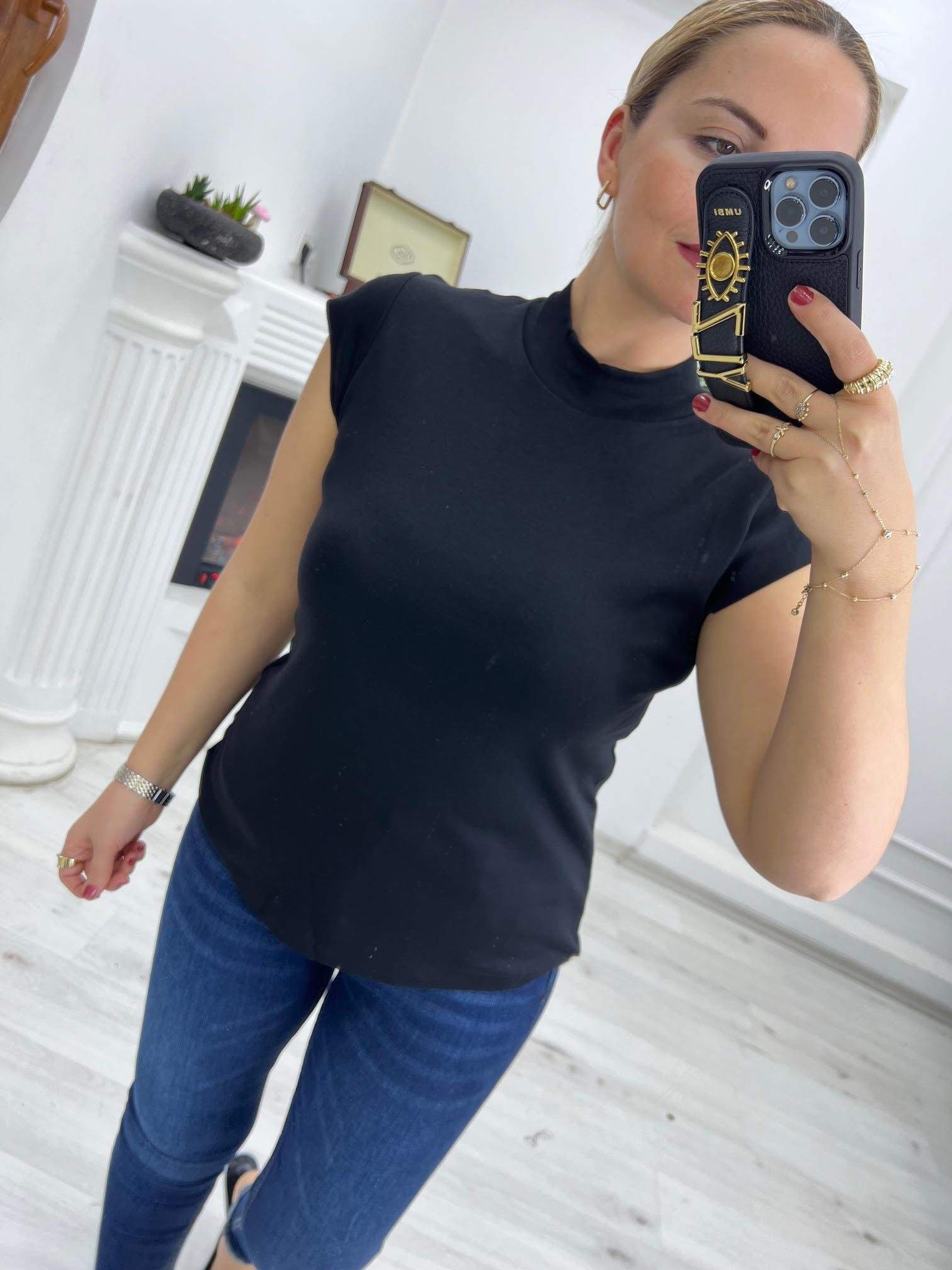 30581 Pamuklu Tshirt SİYAH