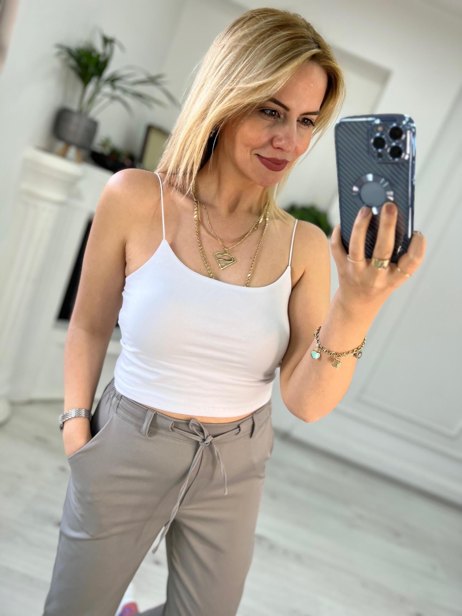 3077 Lastikli Atlet BEYAZ