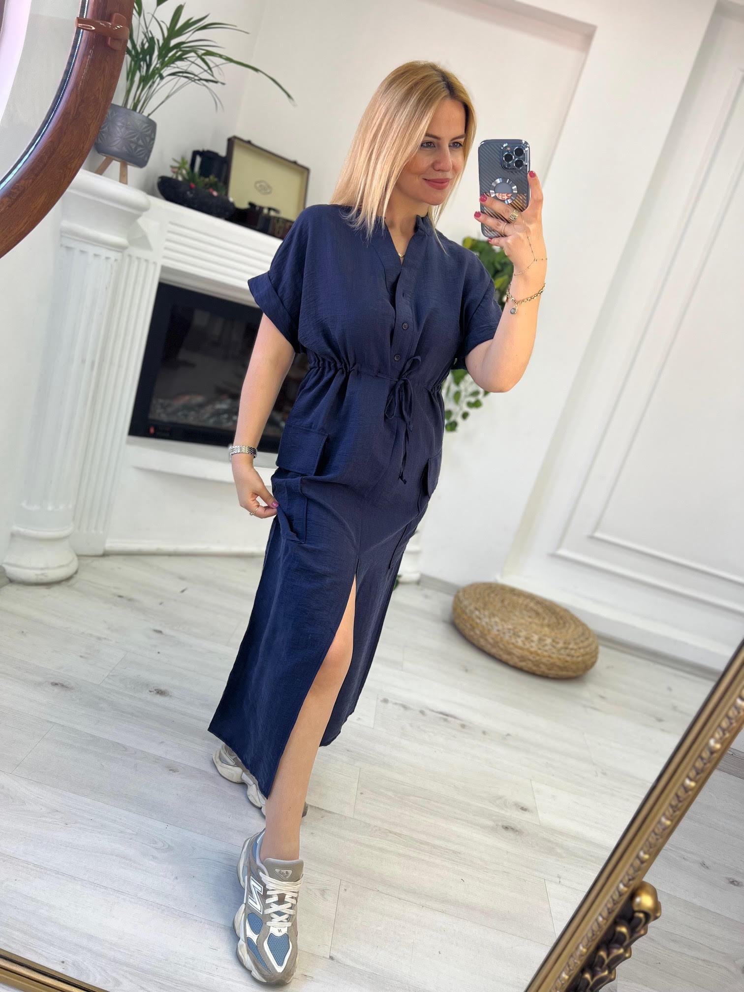 3112 Elbise LACİVERT