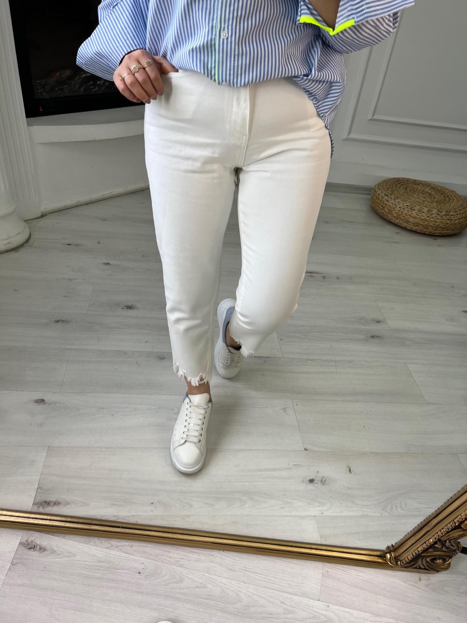 312 Paça Lazerli Mom Fit KREM