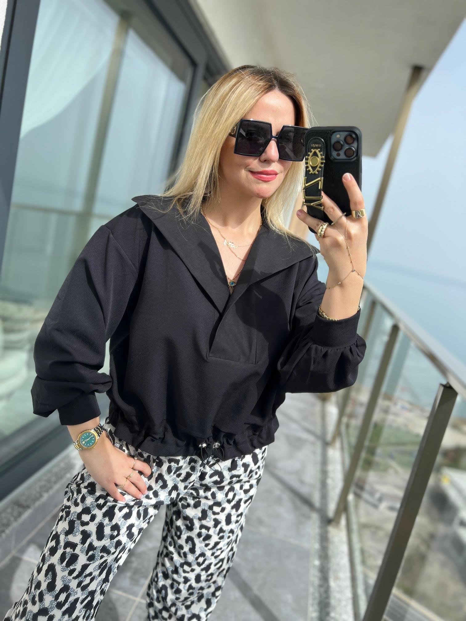 34085 Network Sweat SİYAH