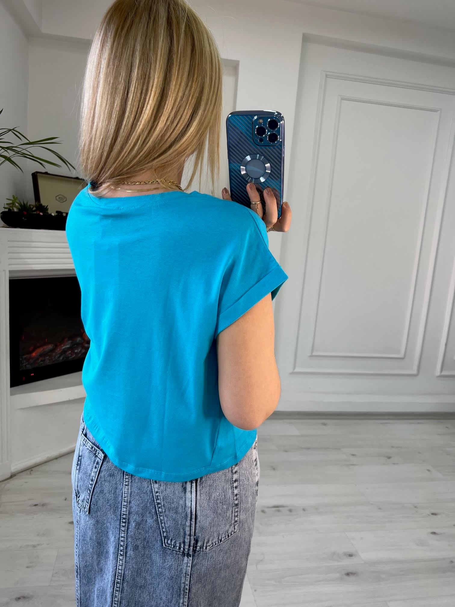3431 Tshirt TURKUAZ