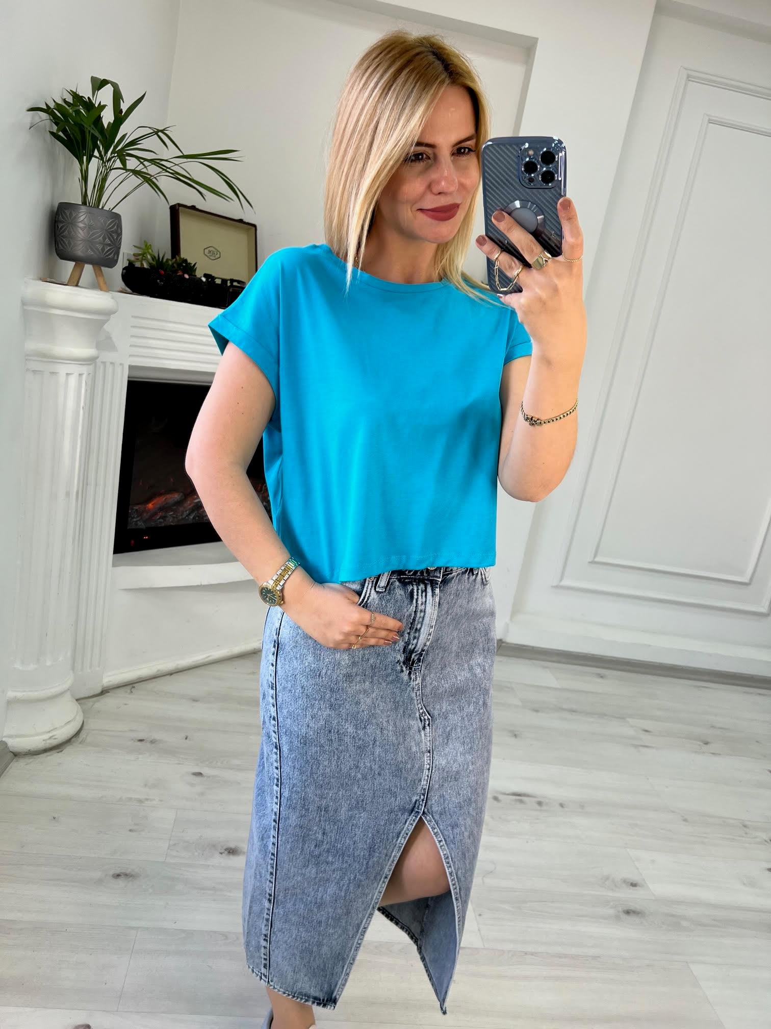 3431 Tshirt TURKUAZ