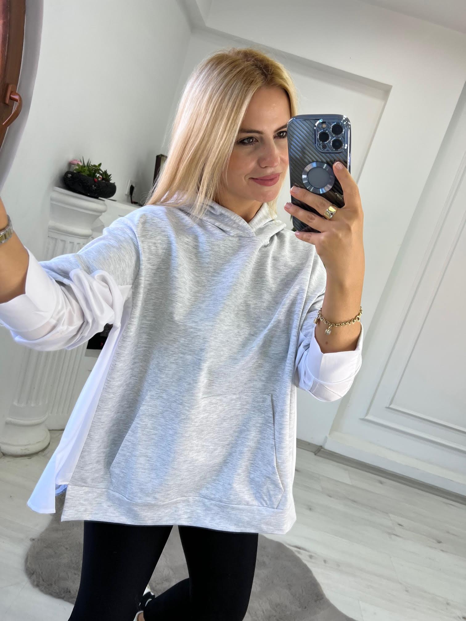 375 Kapüşonlu Sweat GRİ