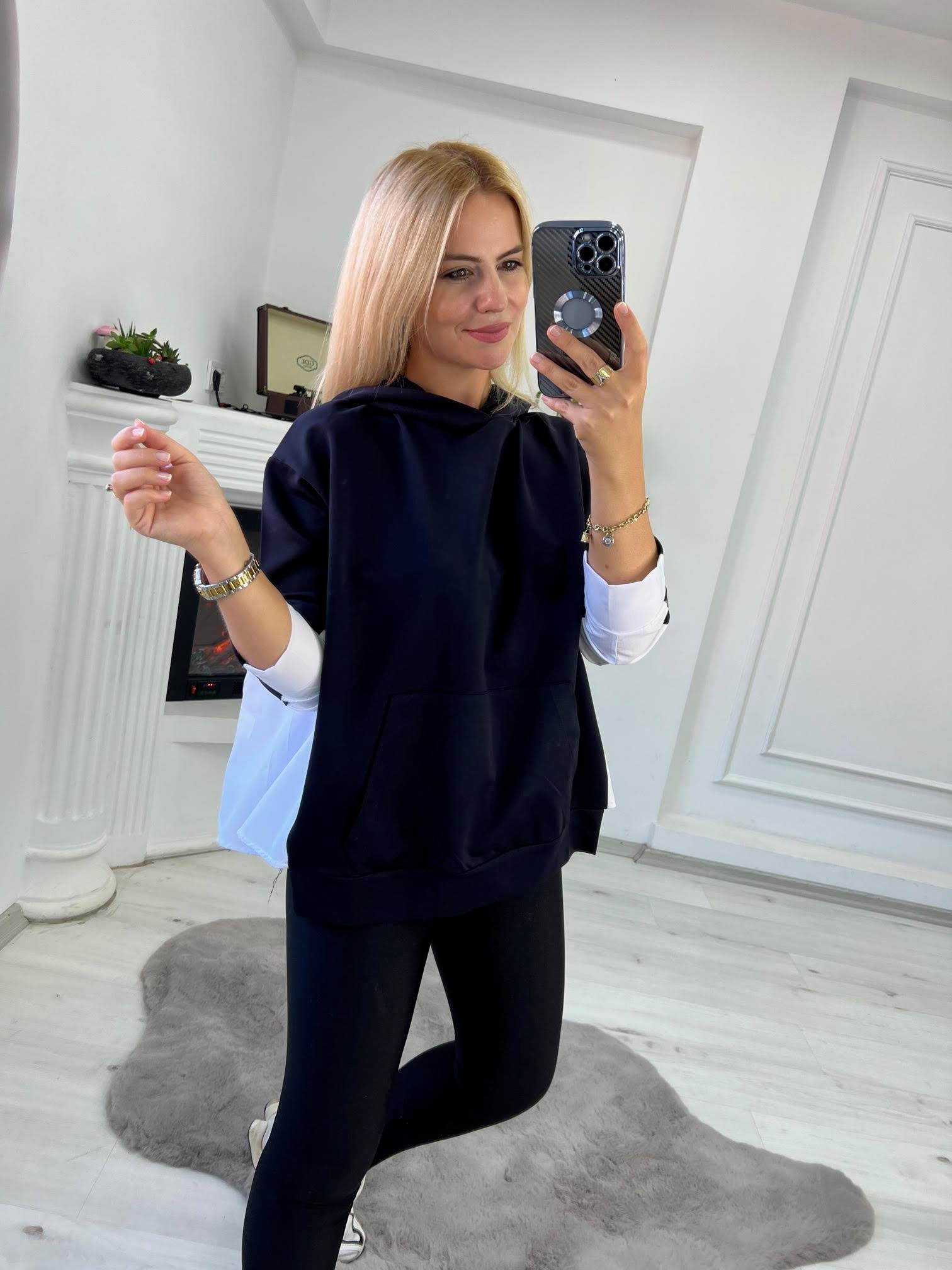 375 Kapüşonlu Sweat SİYAH