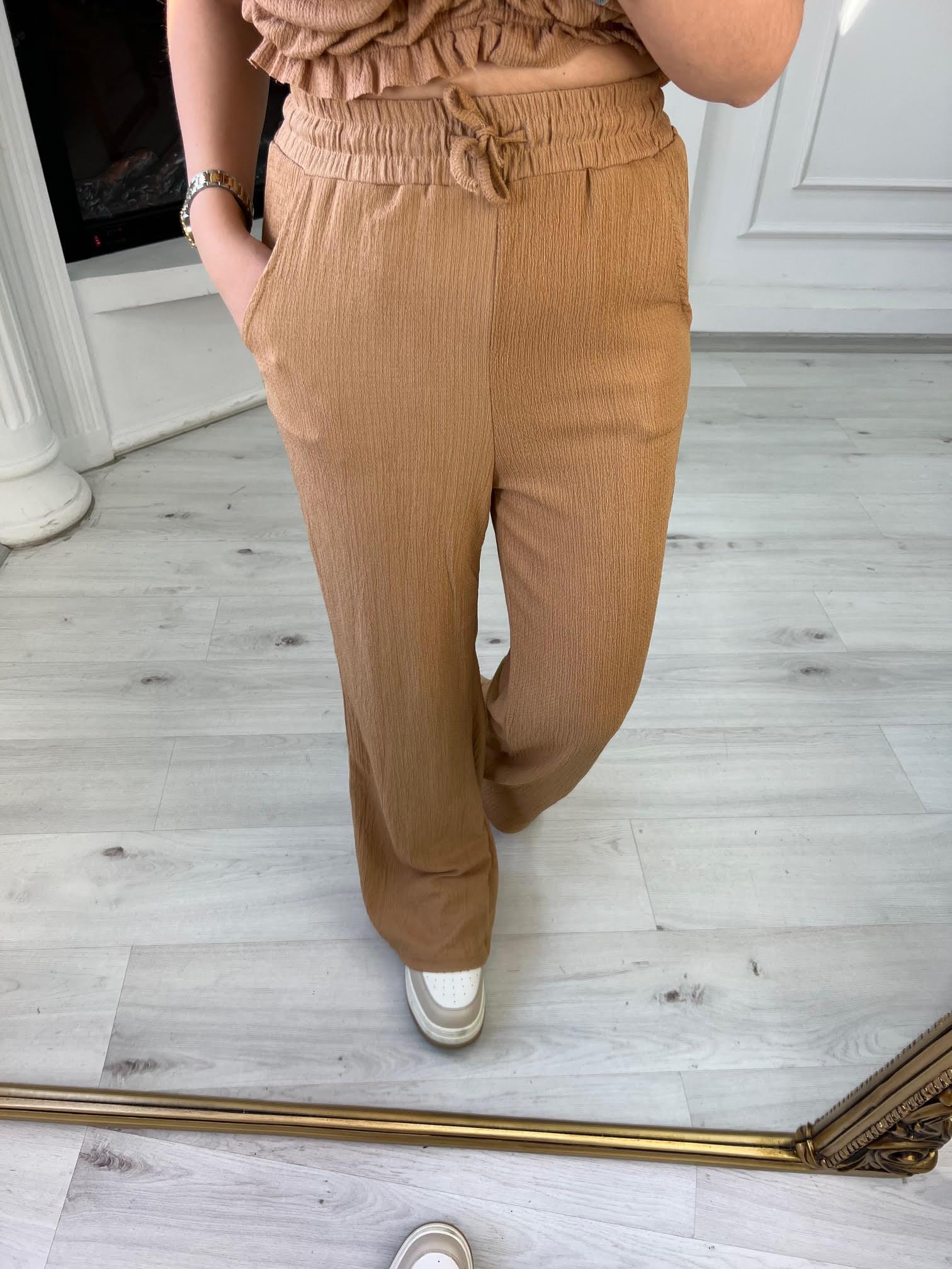 4131 Bel Kordonlu Pantolon CAMEL