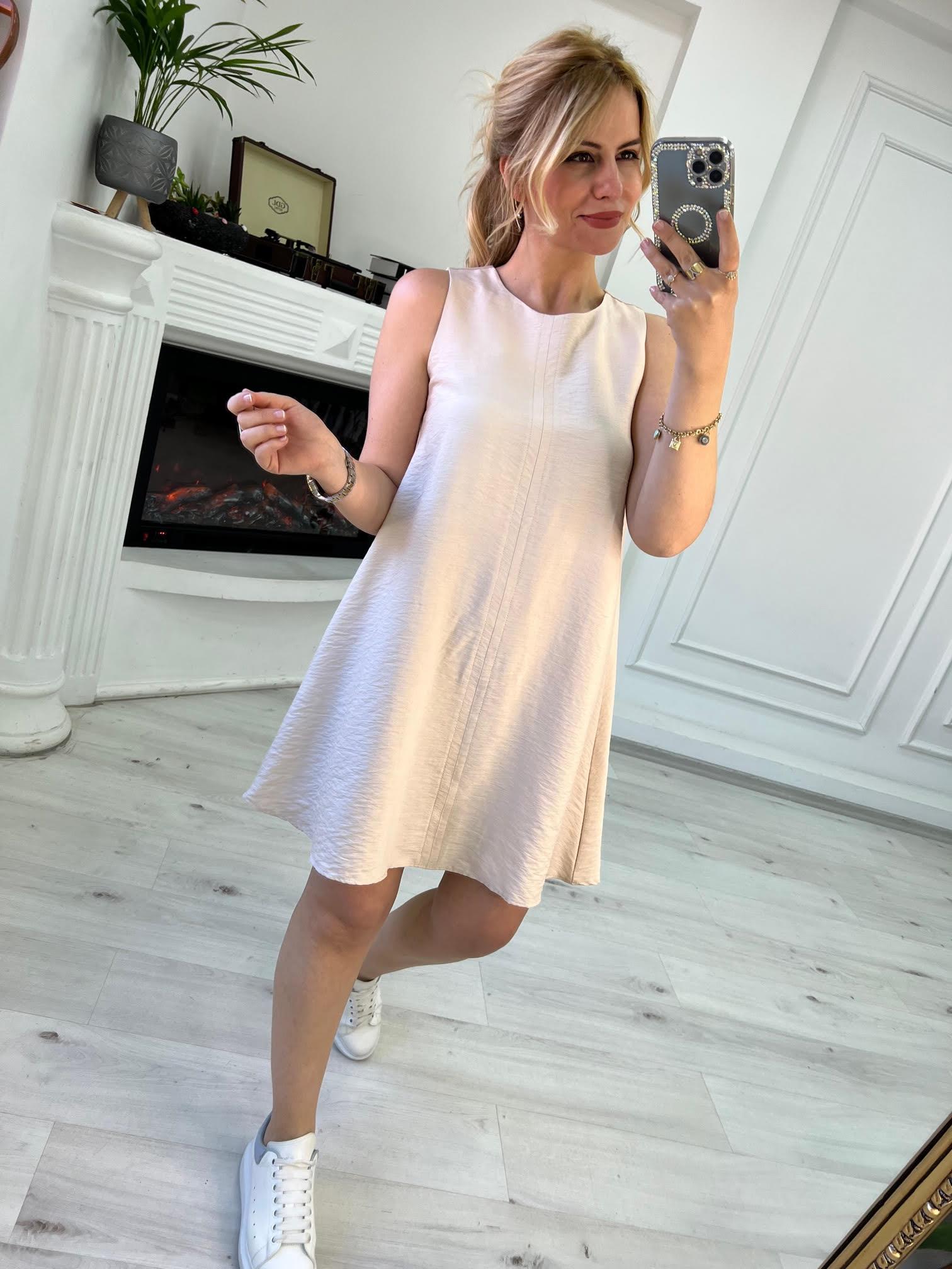 4161 Kolsuz Elbise TAŞ