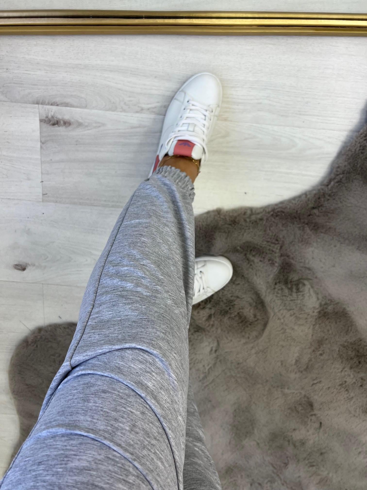 4182 Bel Paça Lastikli Pantolon GRİ