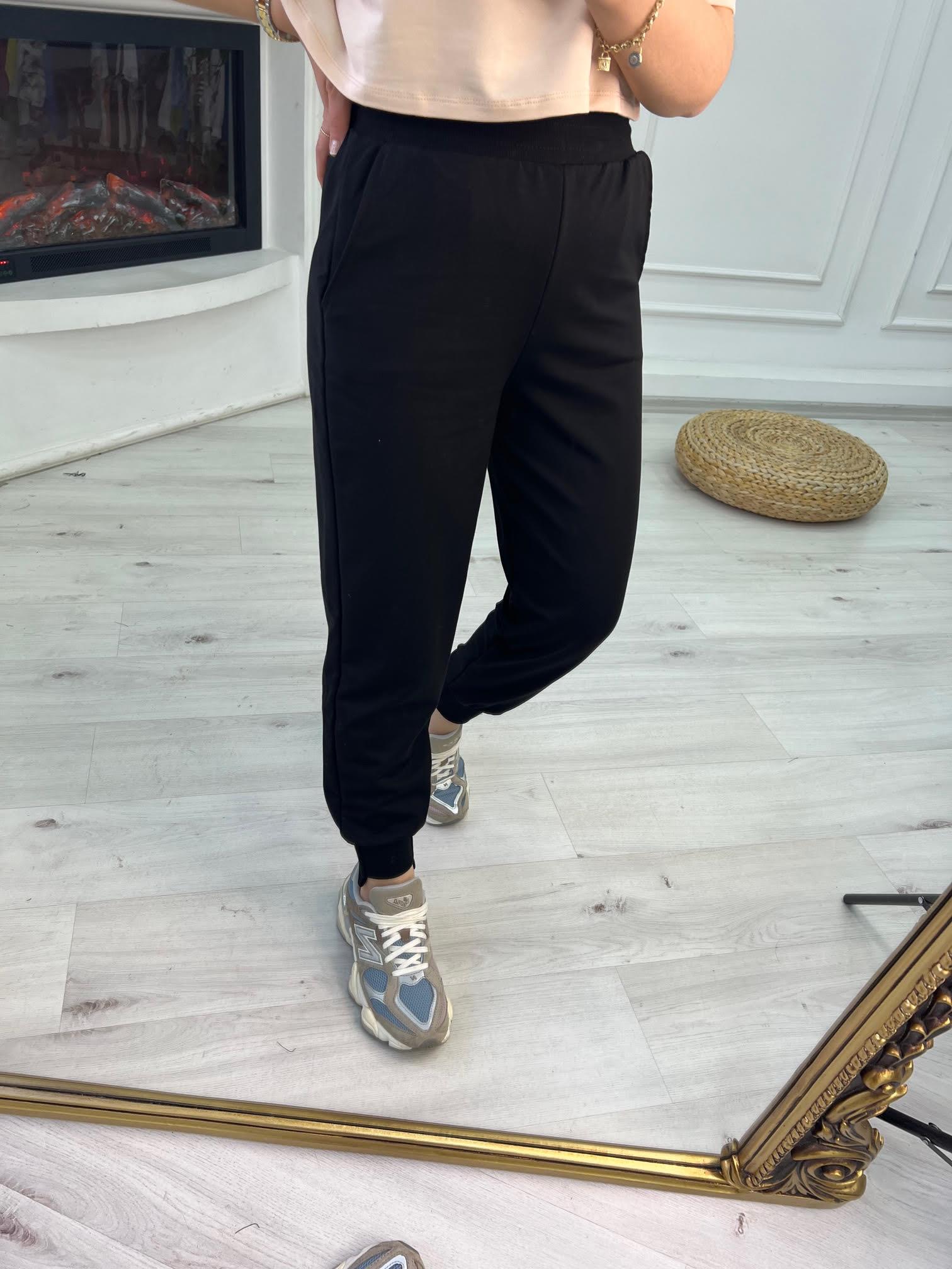 4183 U Paça 2 İplik Pantolon SİYAH