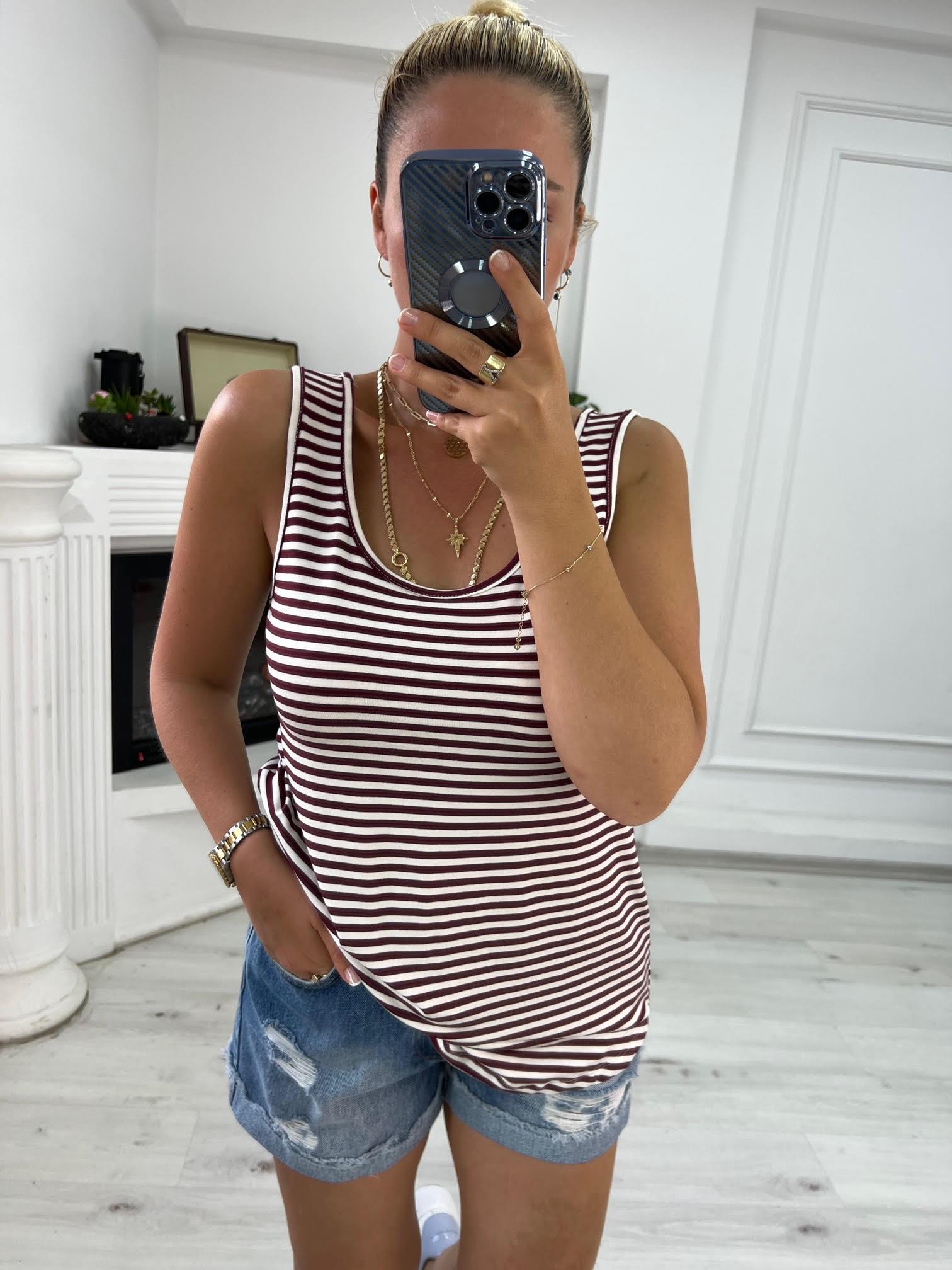 440 Basic Undershirt BORDOBEYAZ