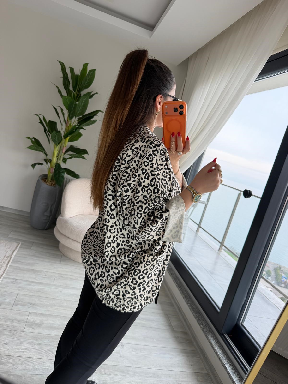 476 Owersize Ceket DESENLİ