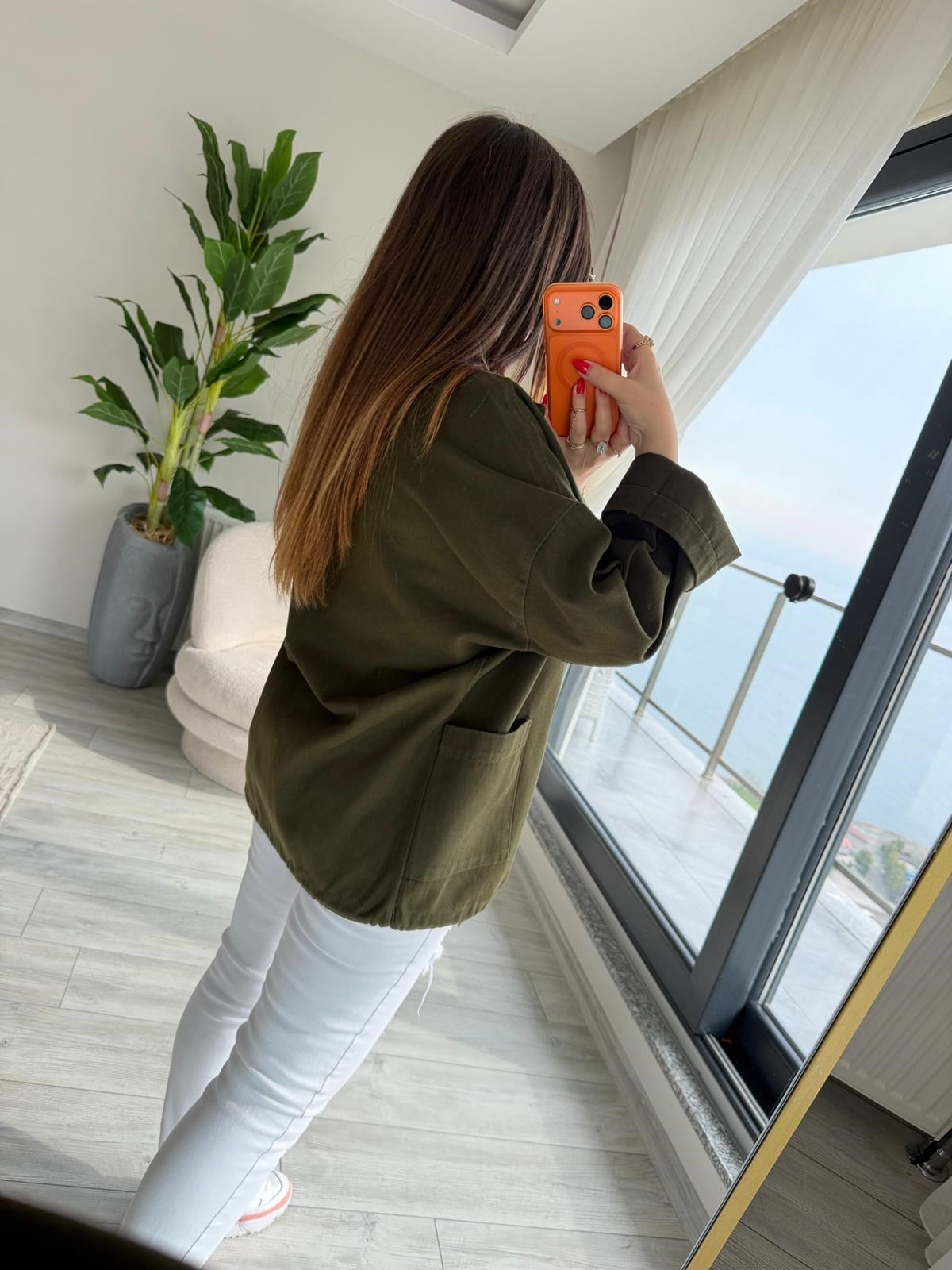 476 Owersize Ceket HAKİ YEŞİL