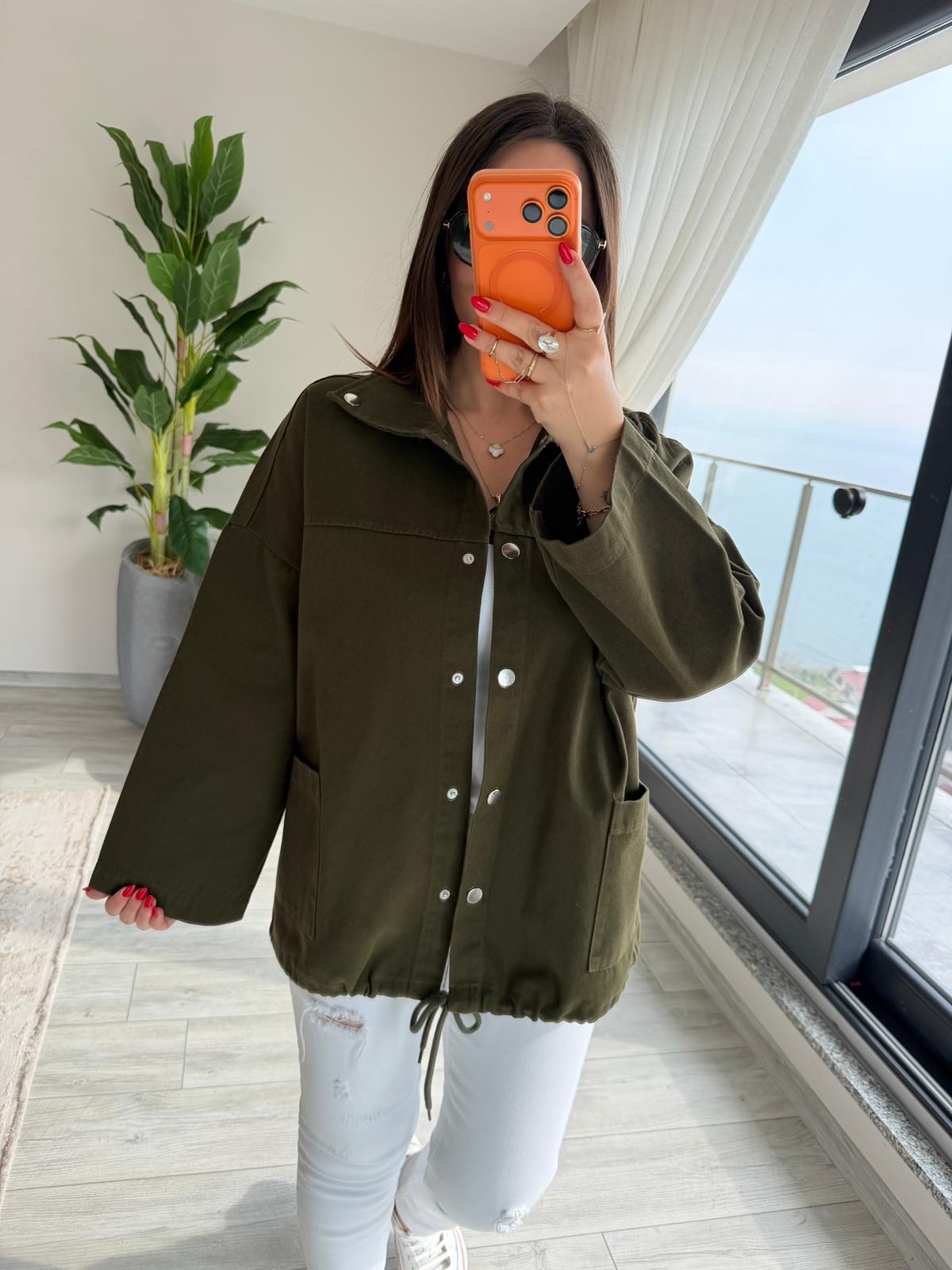 476 Owersize Ceket HAKİ YEŞİL